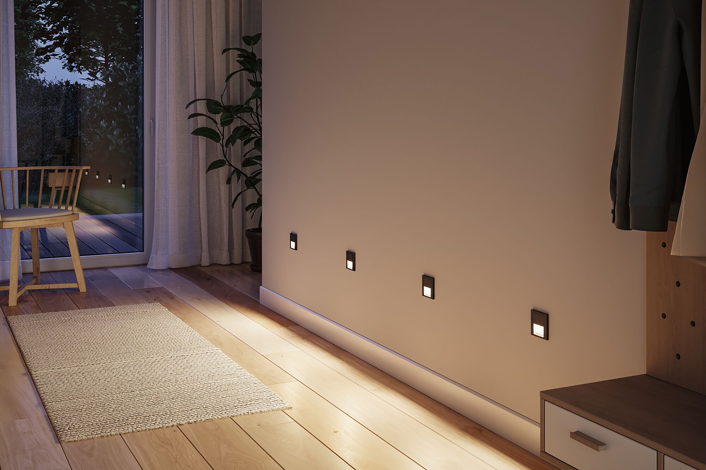 Tsaro LED Recessed Light Black