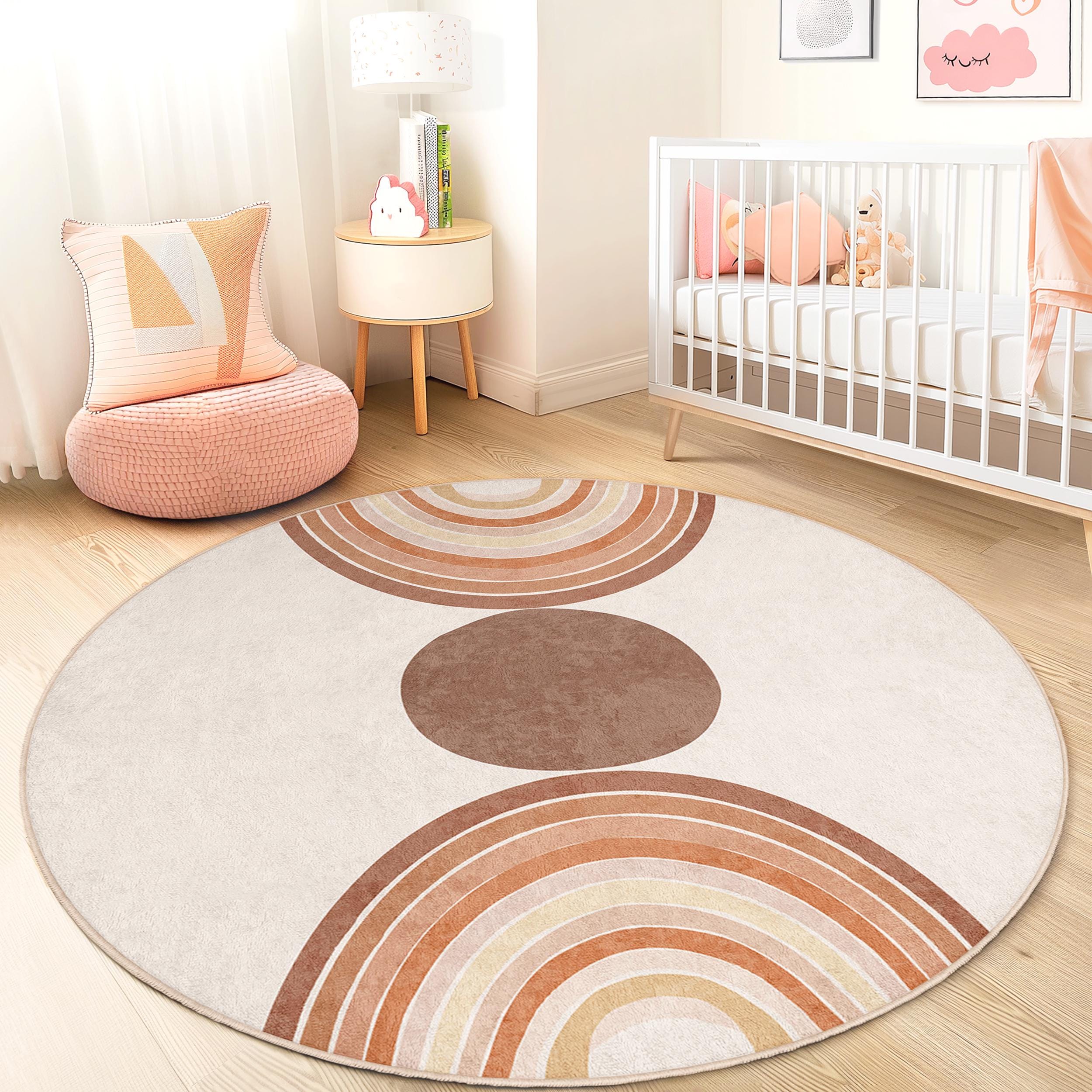 Boho-Rainbow Kids Rug Multicoloured Ø180cm