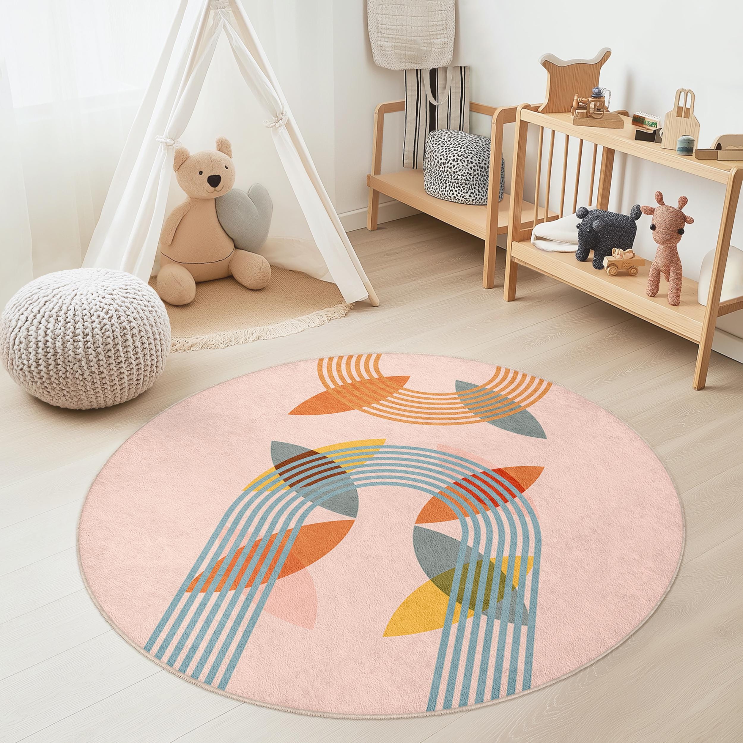 Rainbow Children's Rug Multicolored Ø180cm