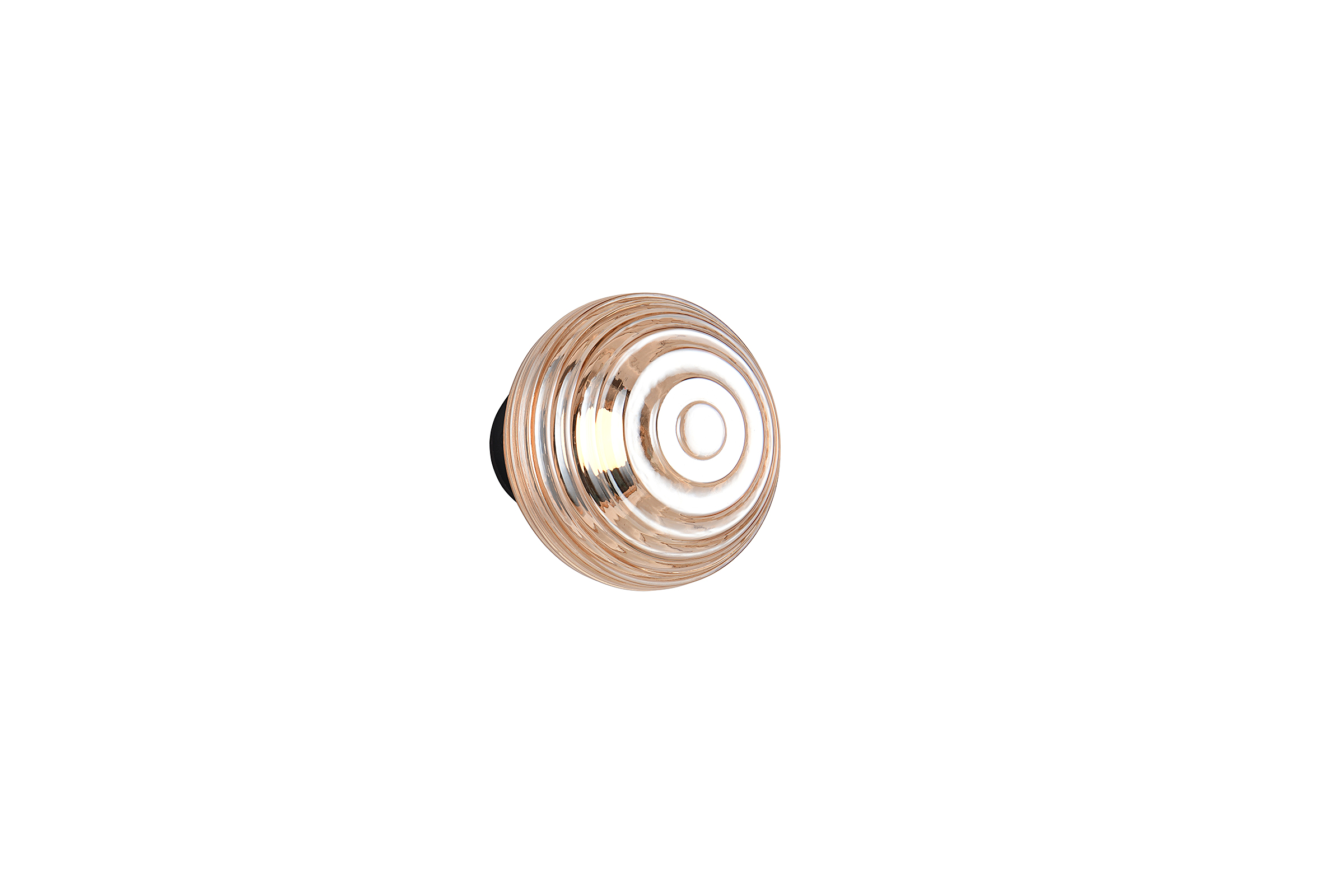 1-Light Earl LED Wall Lamp Colored Glass Iron Orange
