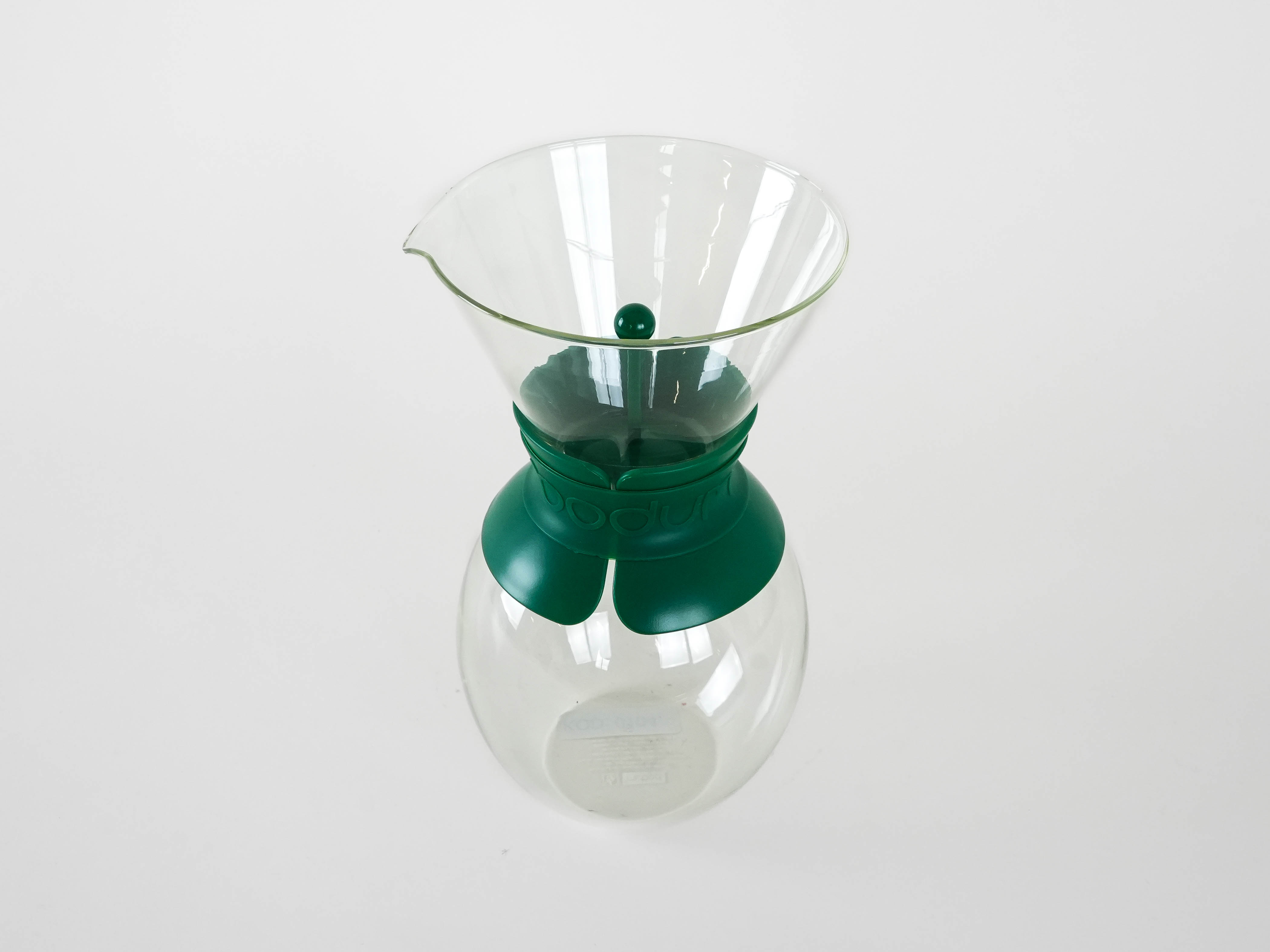 Coffee pot Glass Transparent Green 1980s