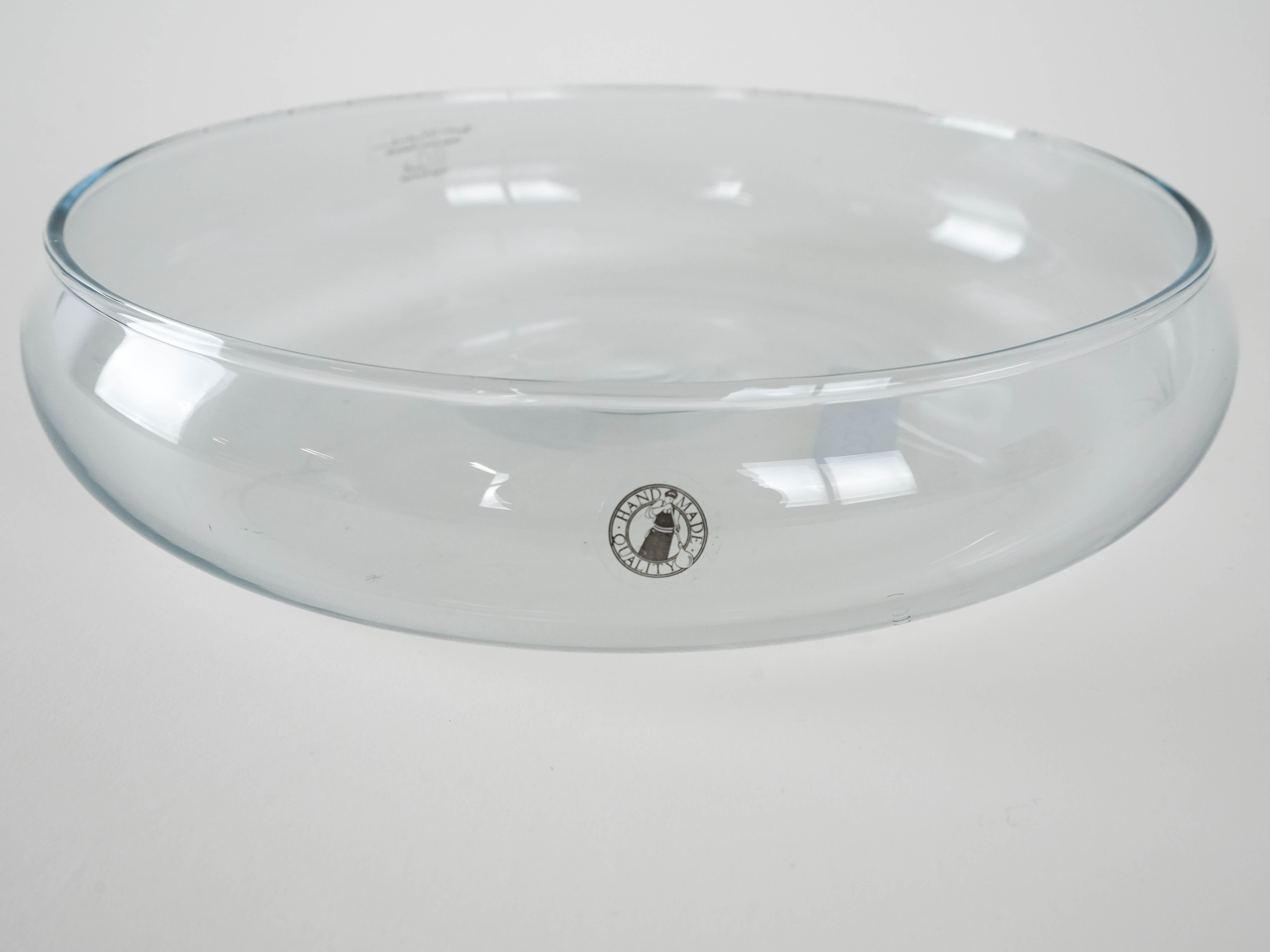 Glasschüssel Transparent 1980er Jahre