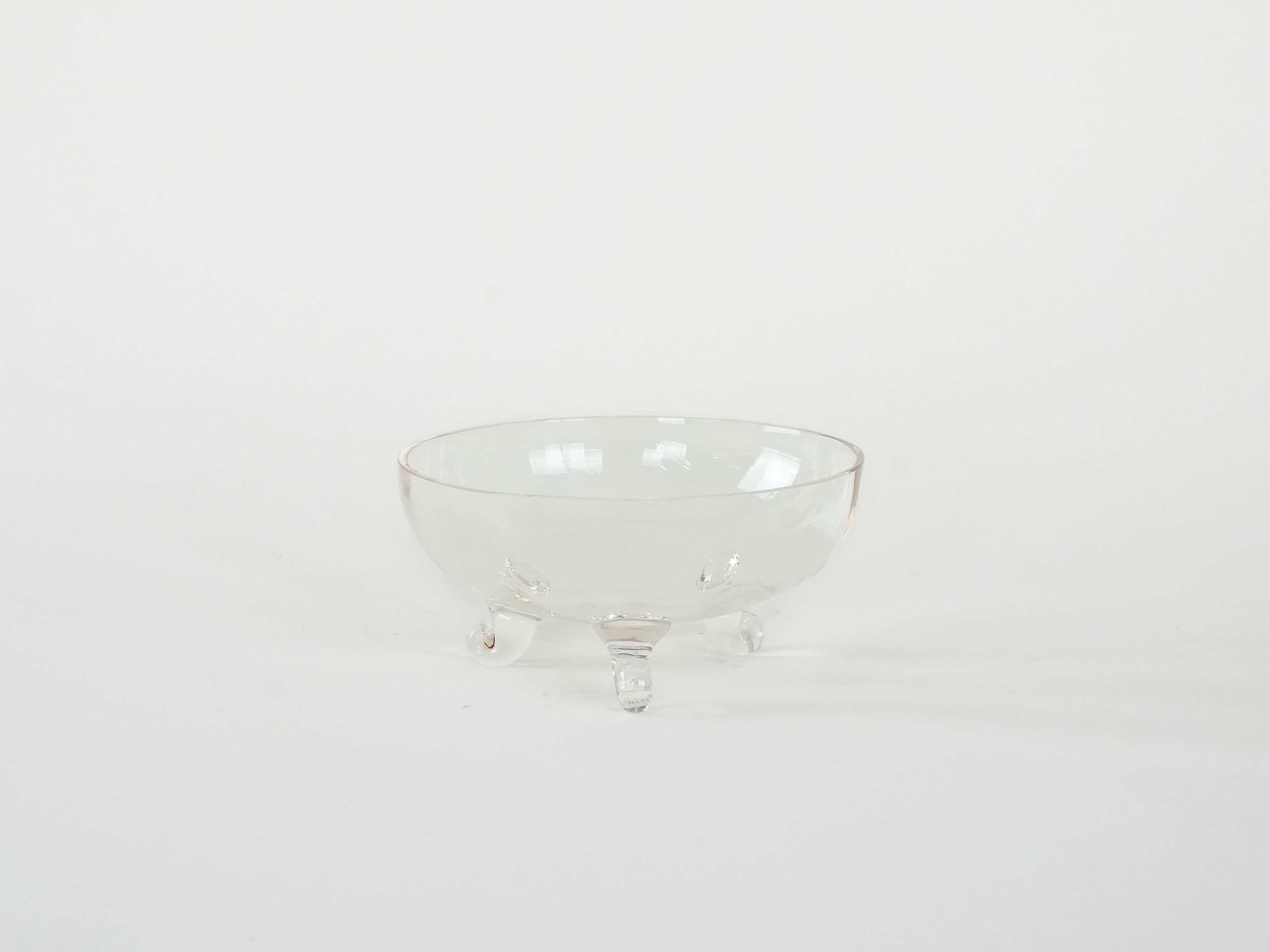Caraffa in vetro trasparente anni '70