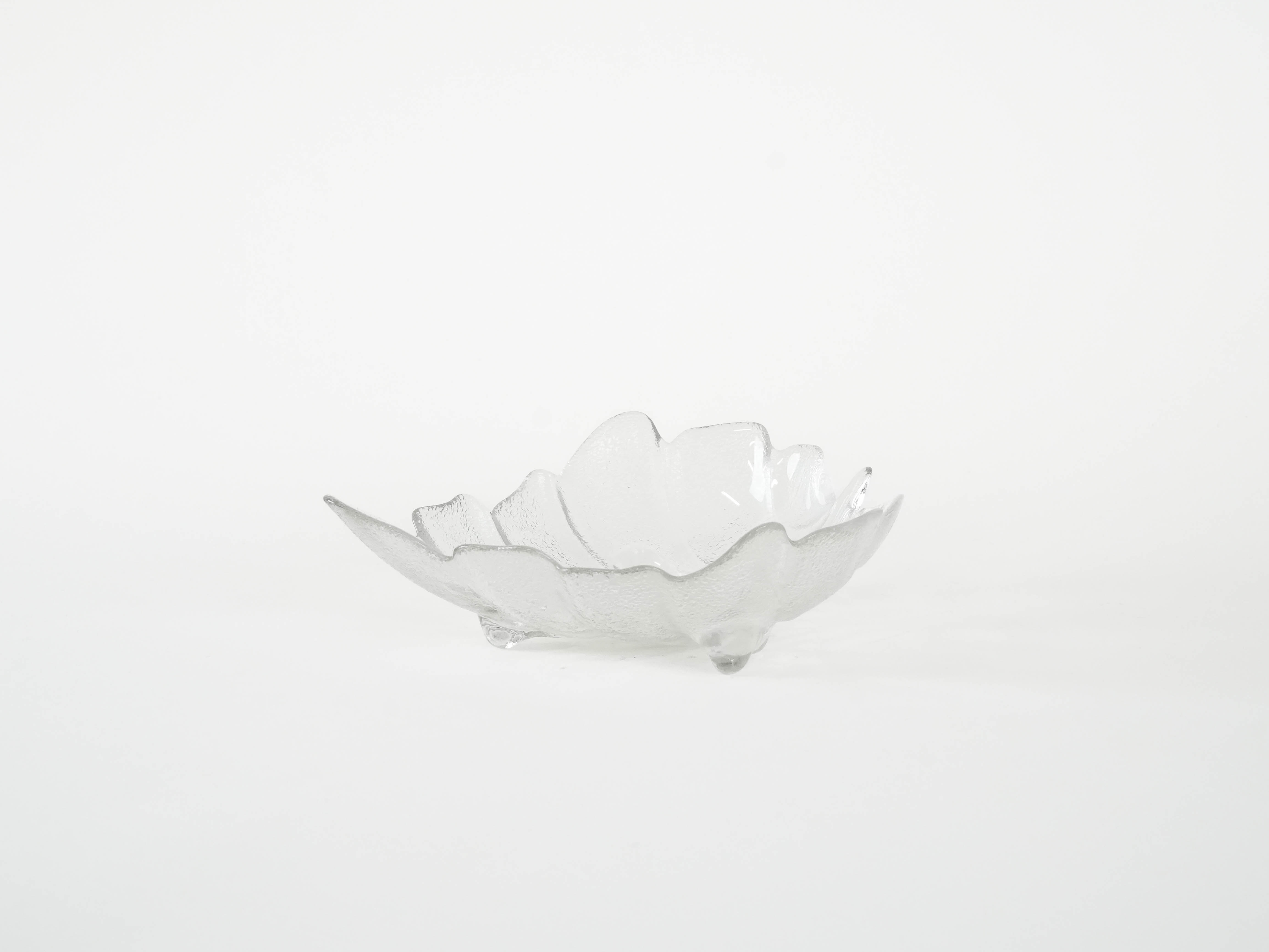 Glasschale Transparent 1970er Jahre