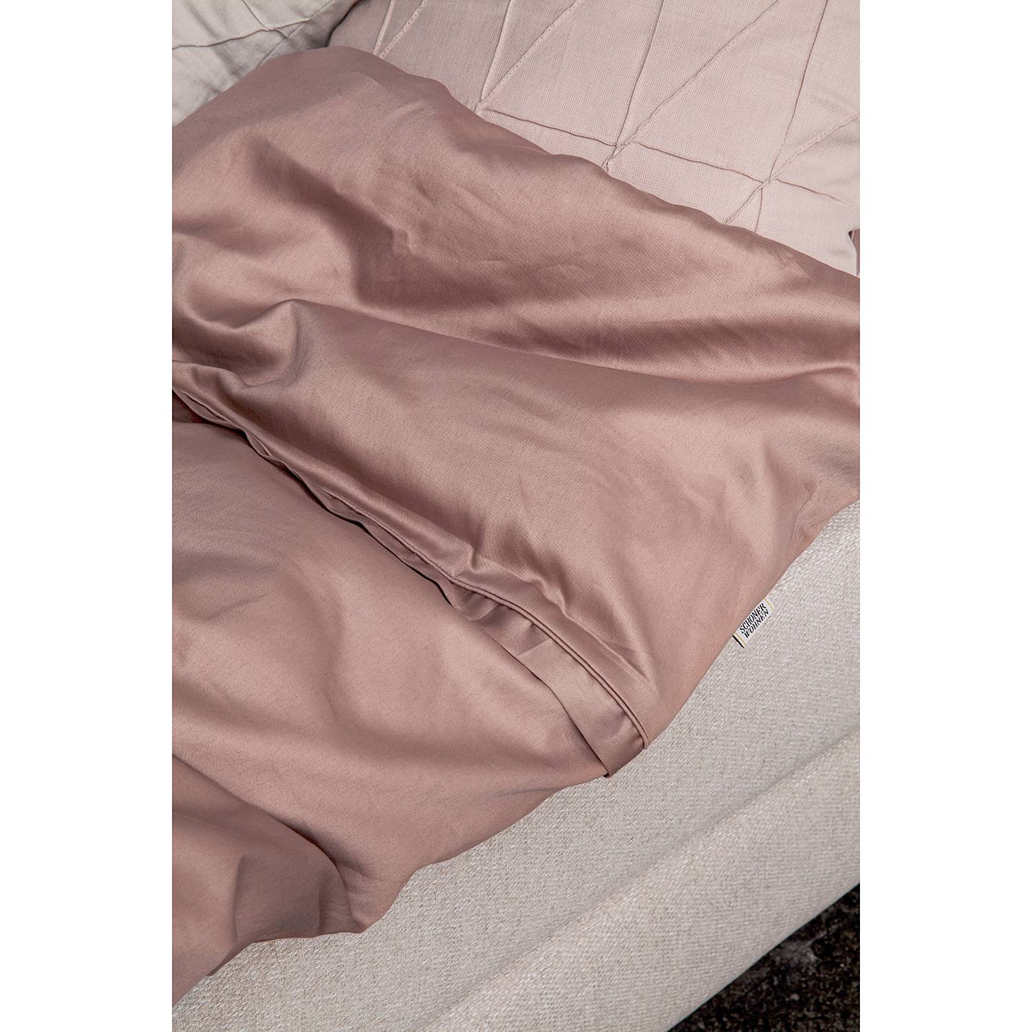 Pure Bettwäsche Baumwolle Rosa 135x200cm Kissen 80x80cm