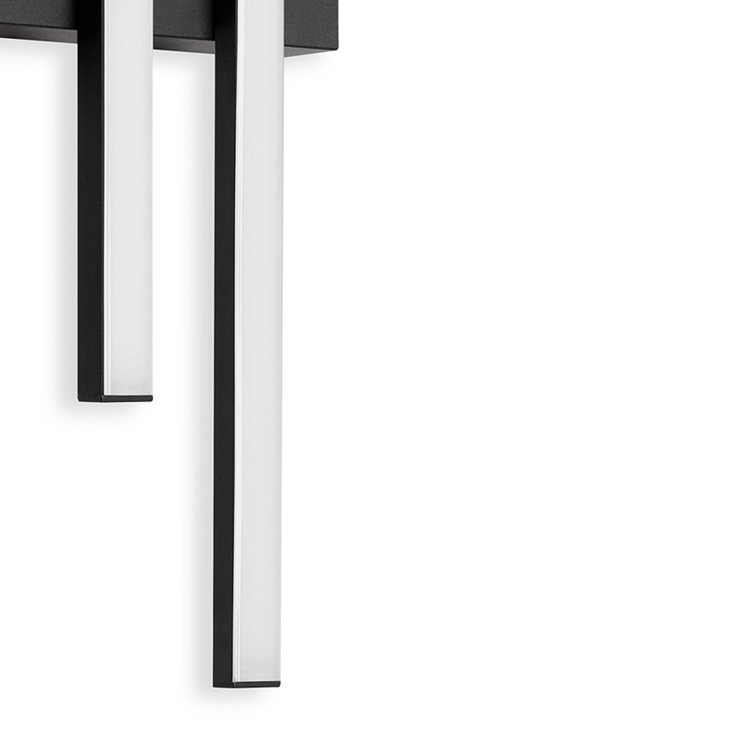 Graz I Wall light 2-light Polycarbonate Iron Black