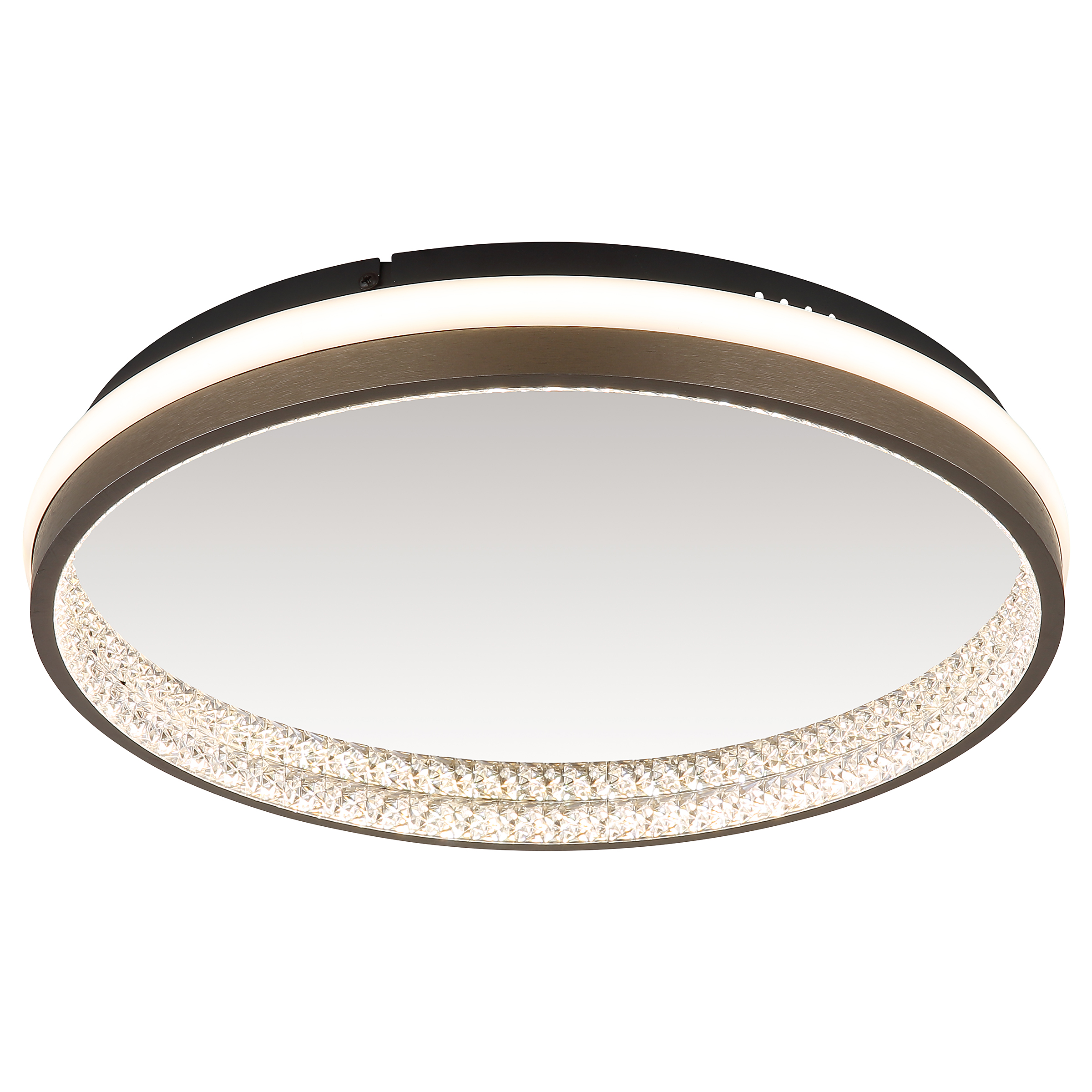 Della LED ceiling light 1-light acrylic glass iron black