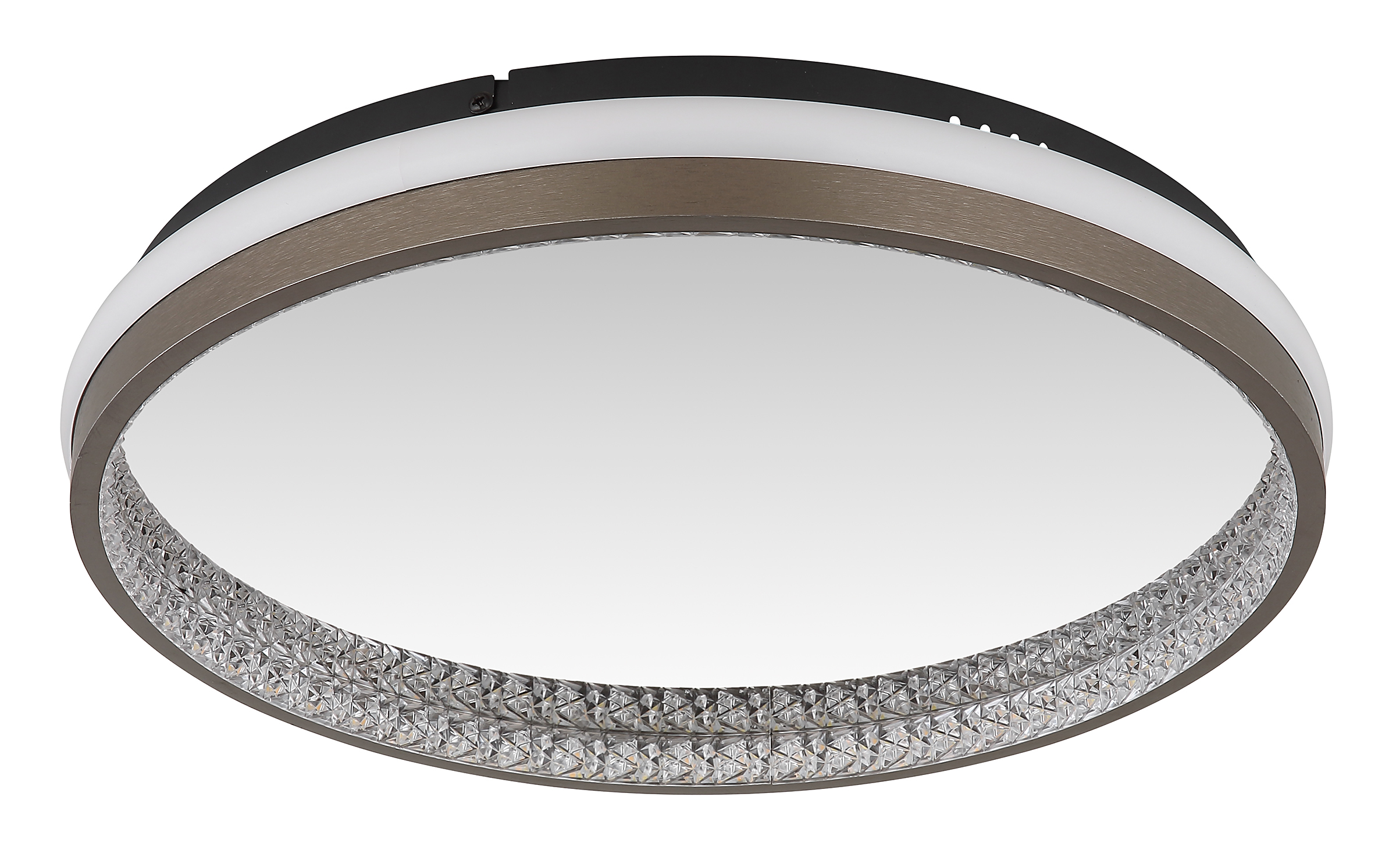 Della LED-Deckenleuchte 1-flammig Acrylglas Eisen Schwarz