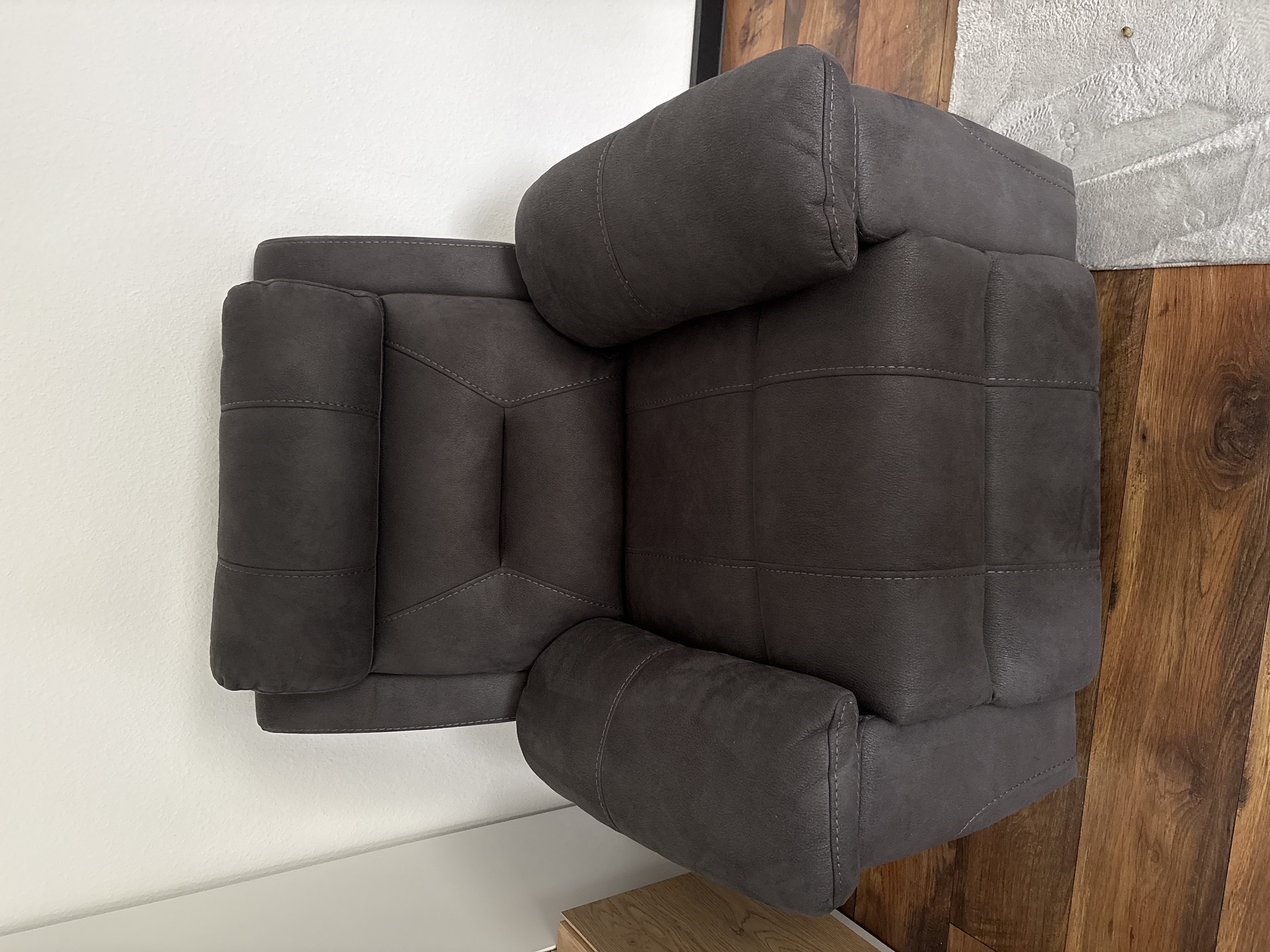 Armchair Reclining Function Grey