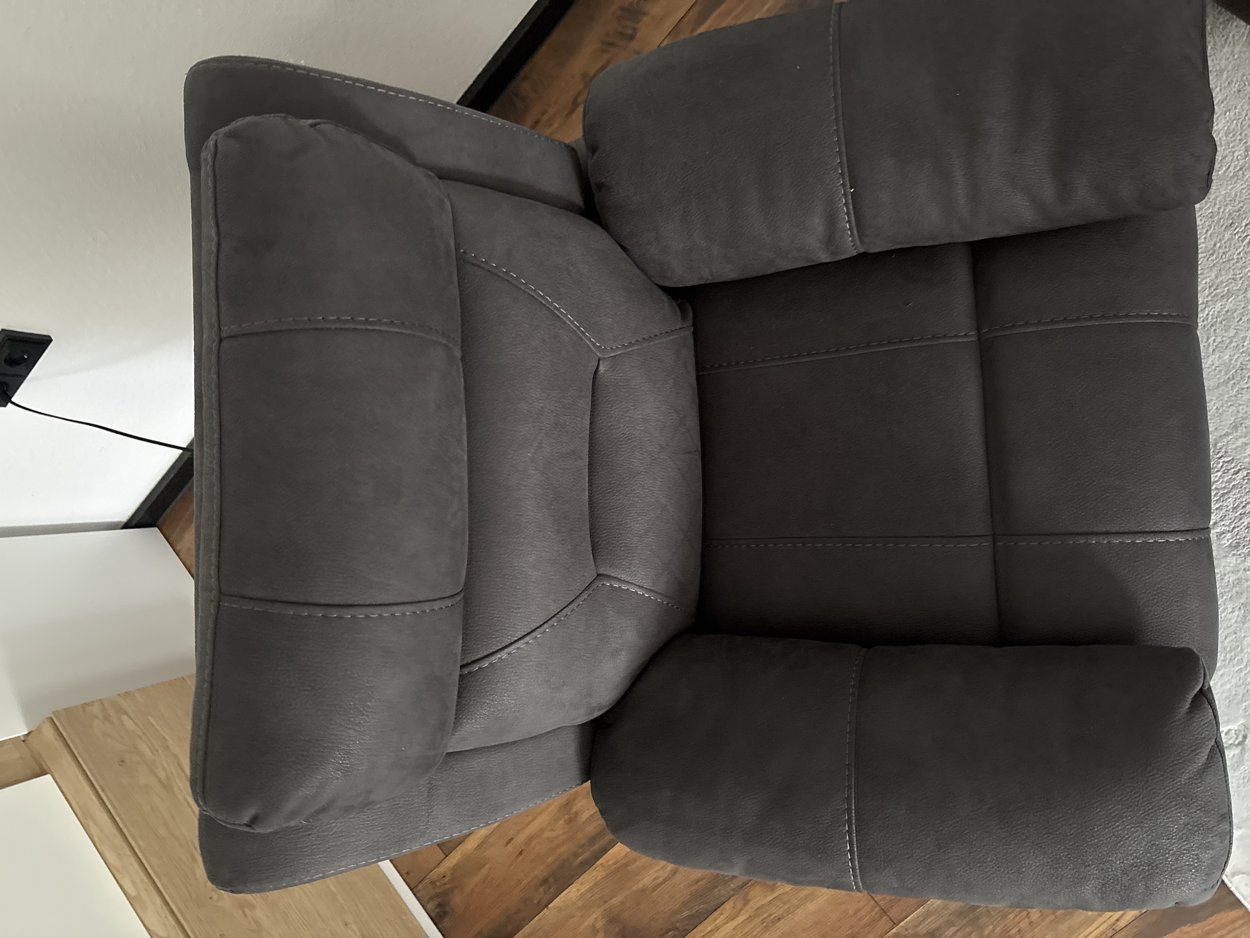 Armchair Reclining Function Grey