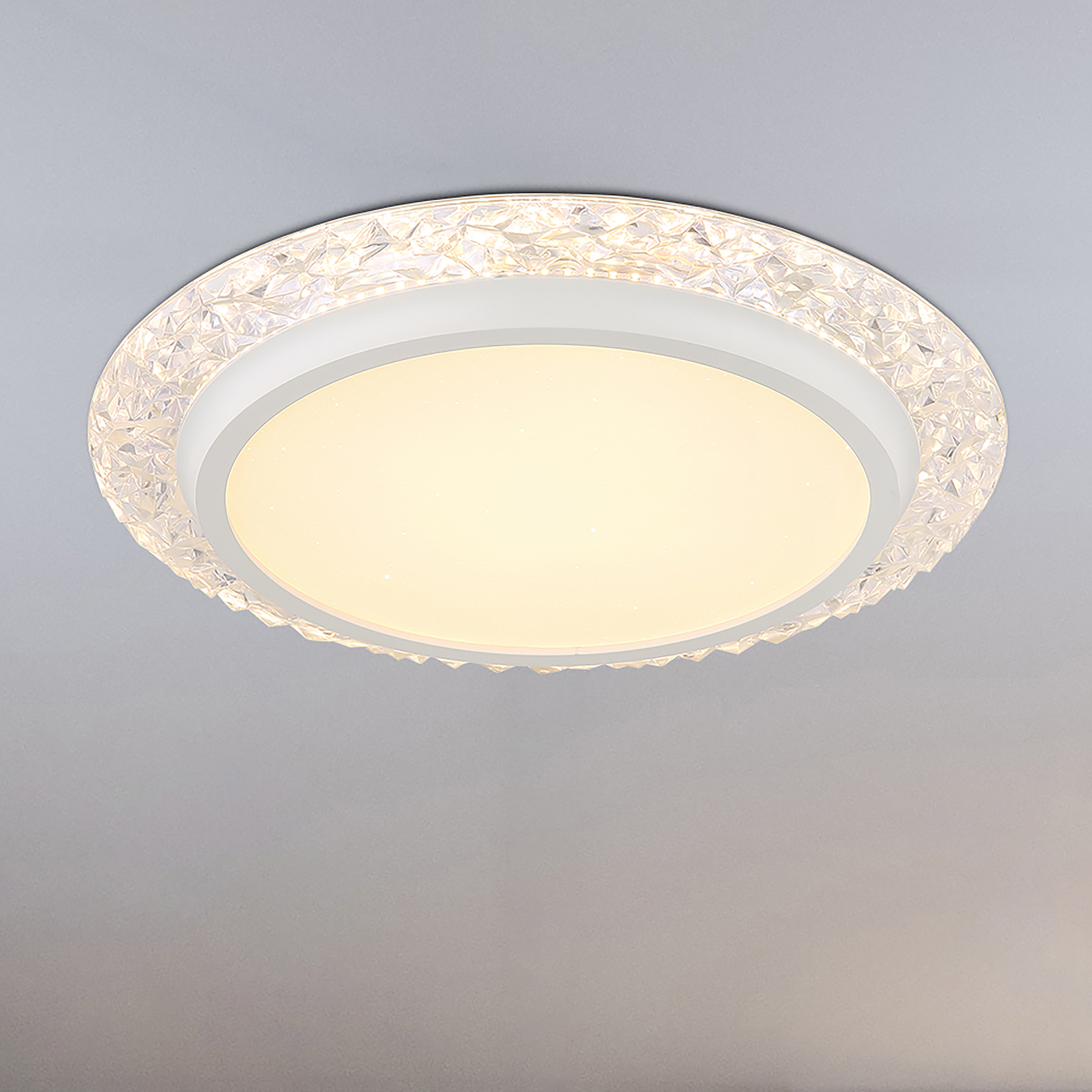 1-Flammig Abigail LED-Deckenleuchte Acrylglas Eisen 