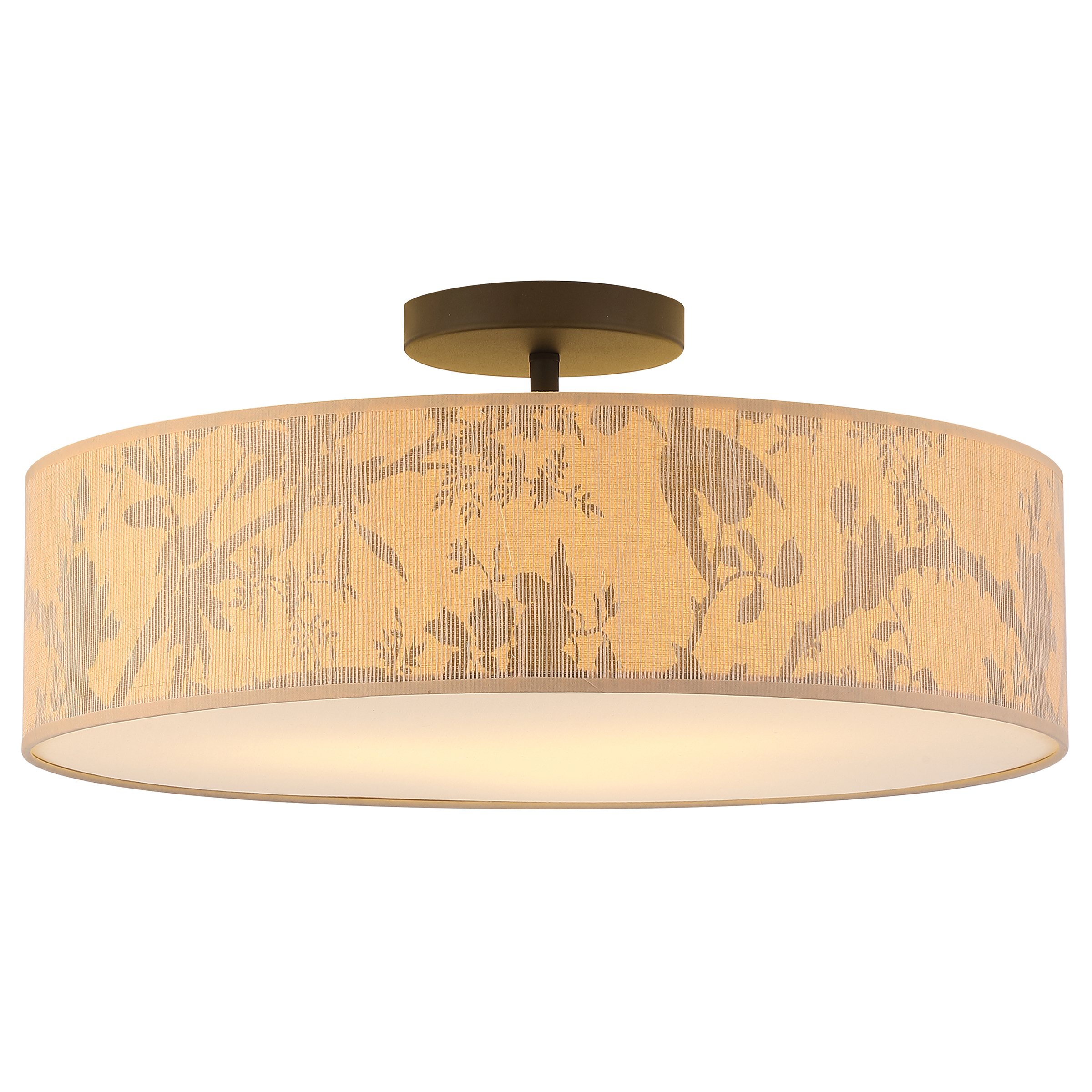 Isla Ceiling light 3-light Steel Brown