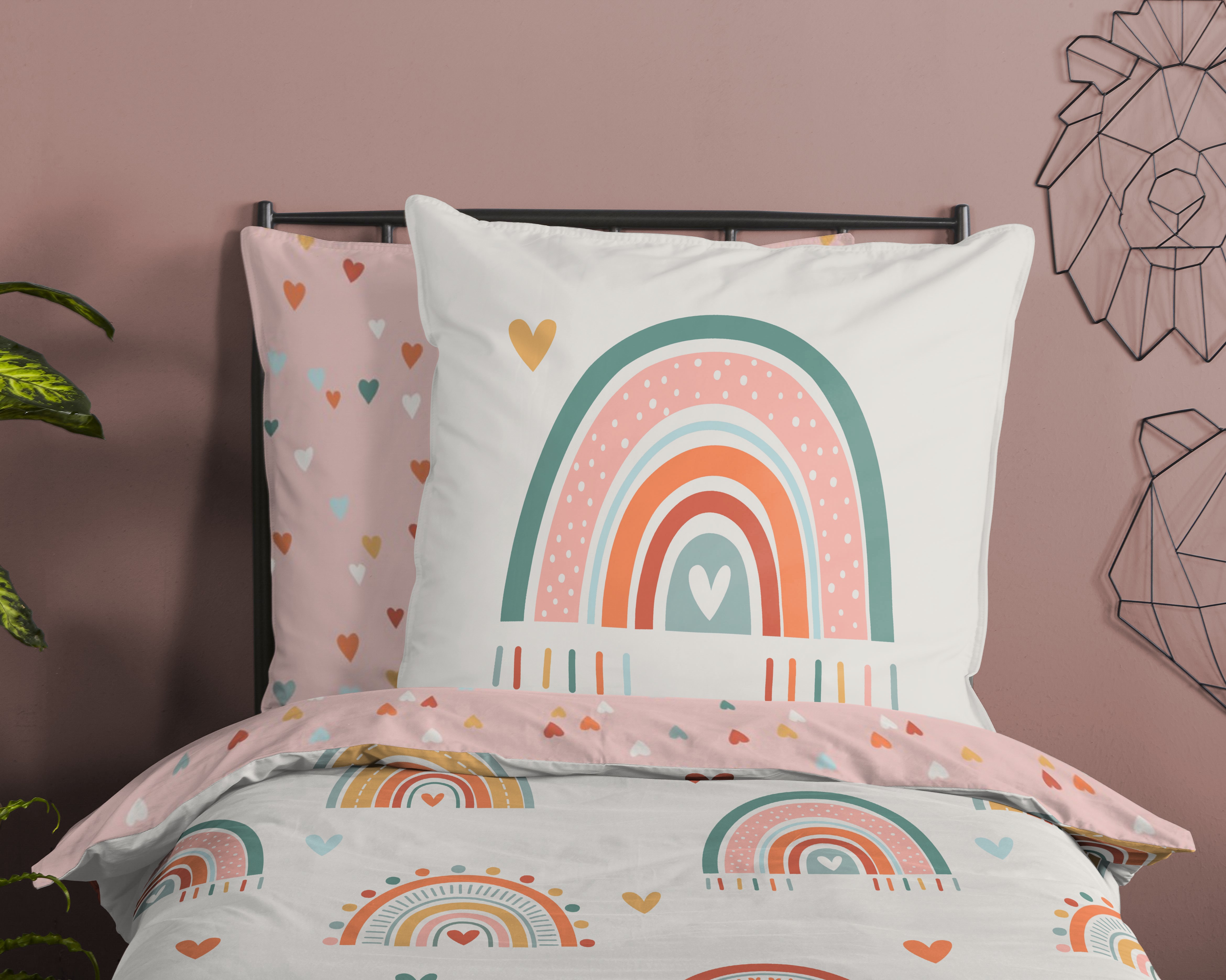Renforcé bed linen Multicoloured 100x135cm Pillowcase 60x40cm