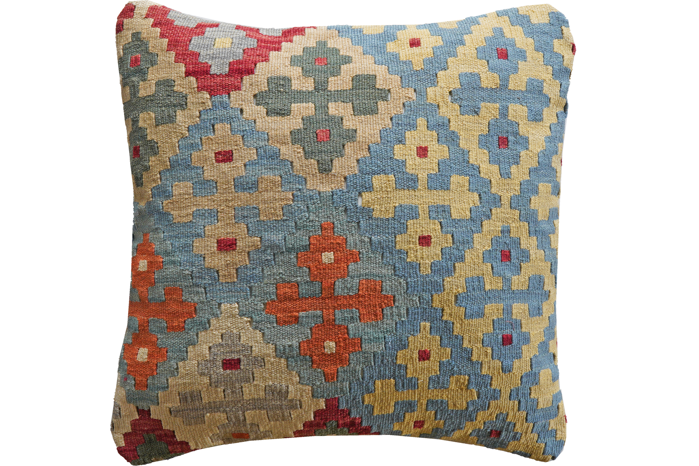 Carpet Pillow Wool Cotton Multicolored