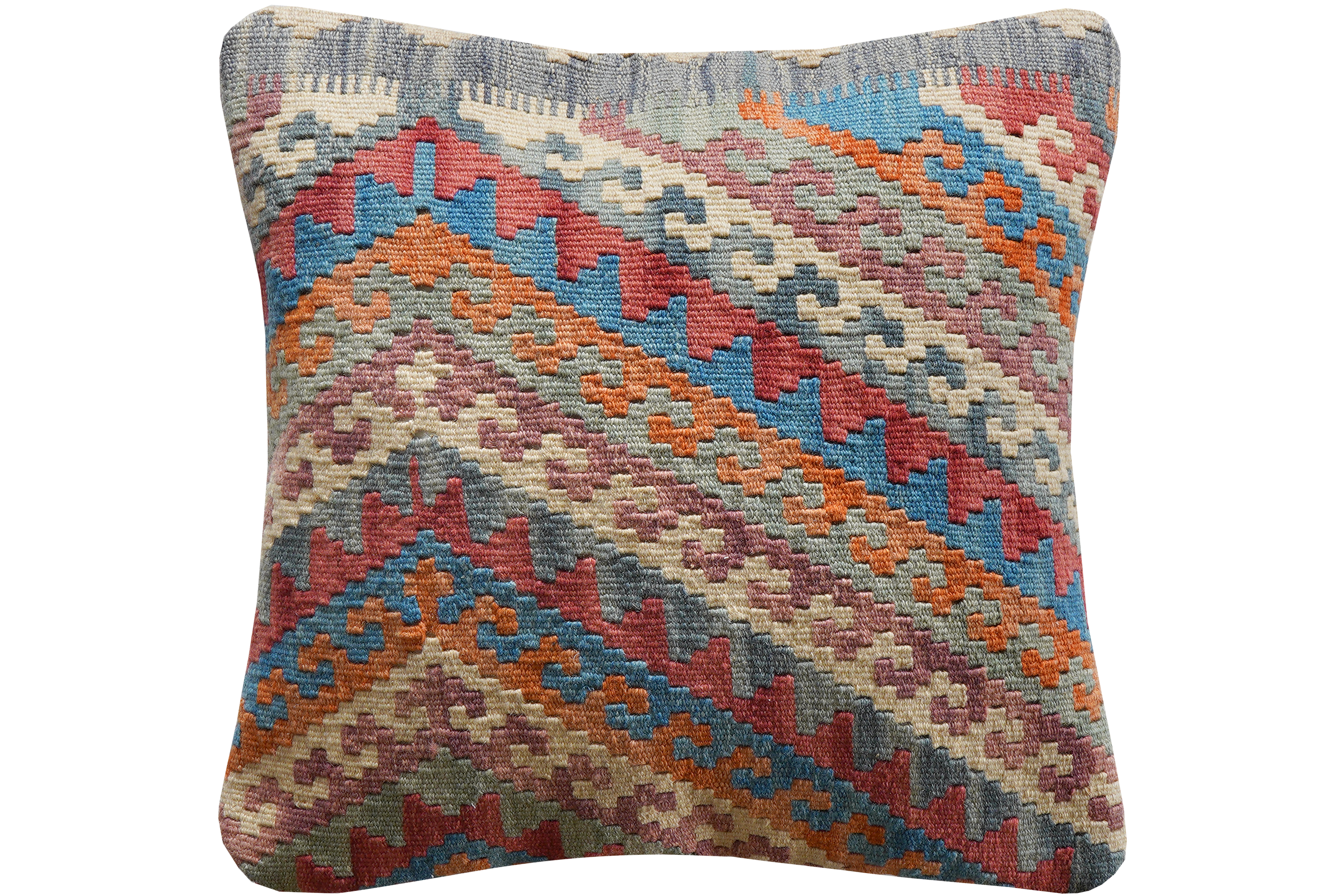 Carpet Pillow Wool Cotton Multicolored