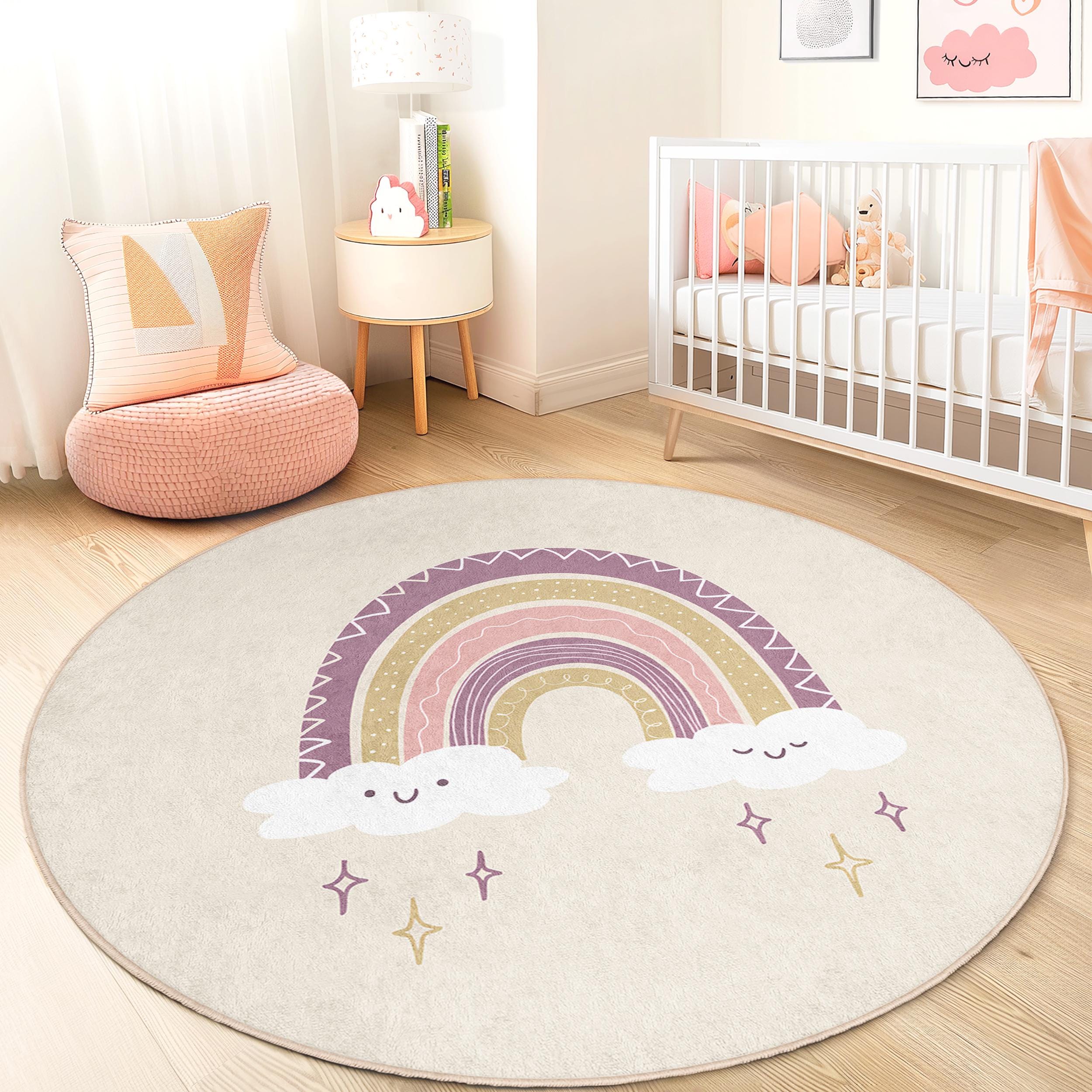 Rainbow Children's Rug Multicolor Ø150cm
