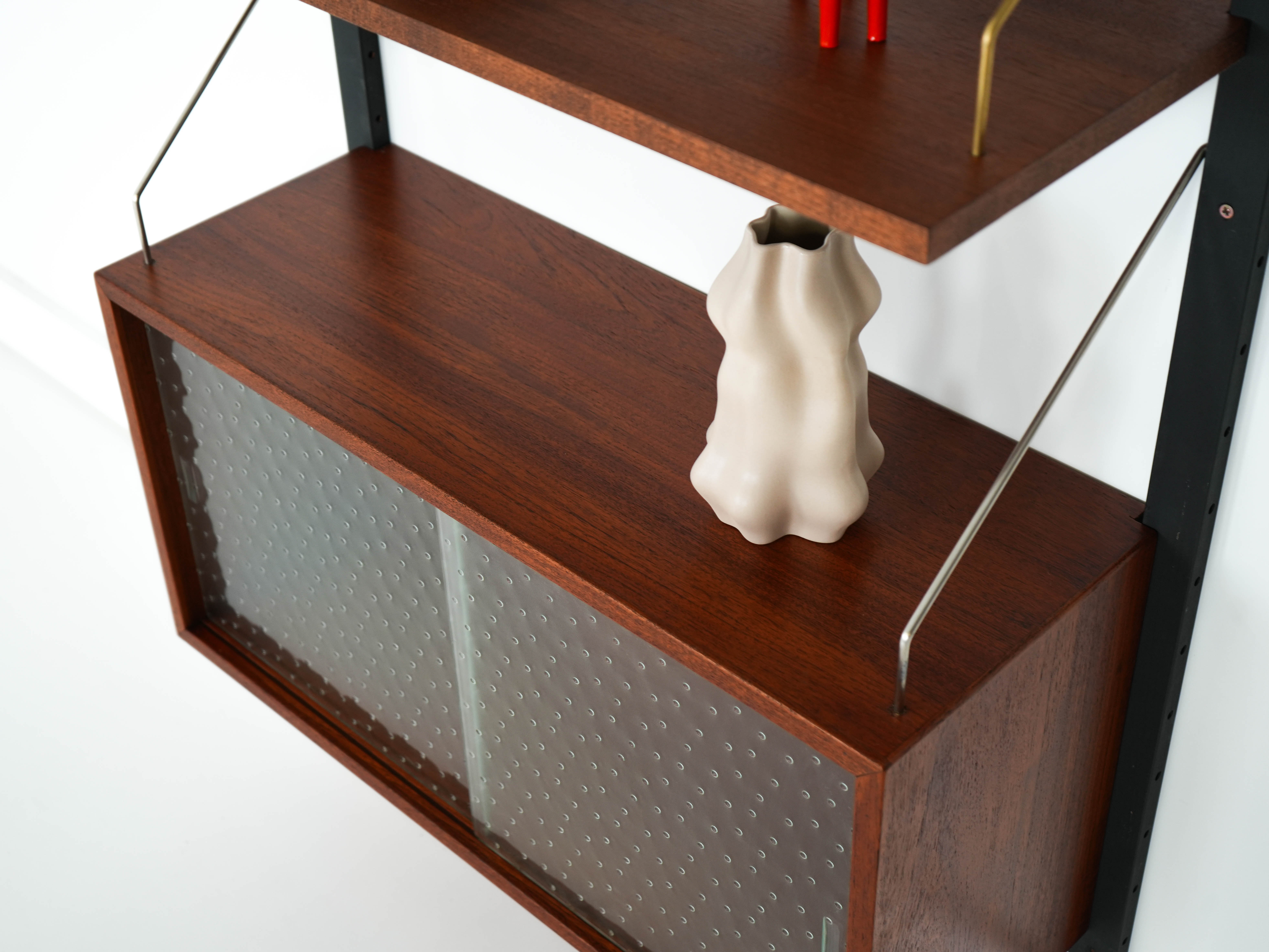 Teak wall unit brown 1960s