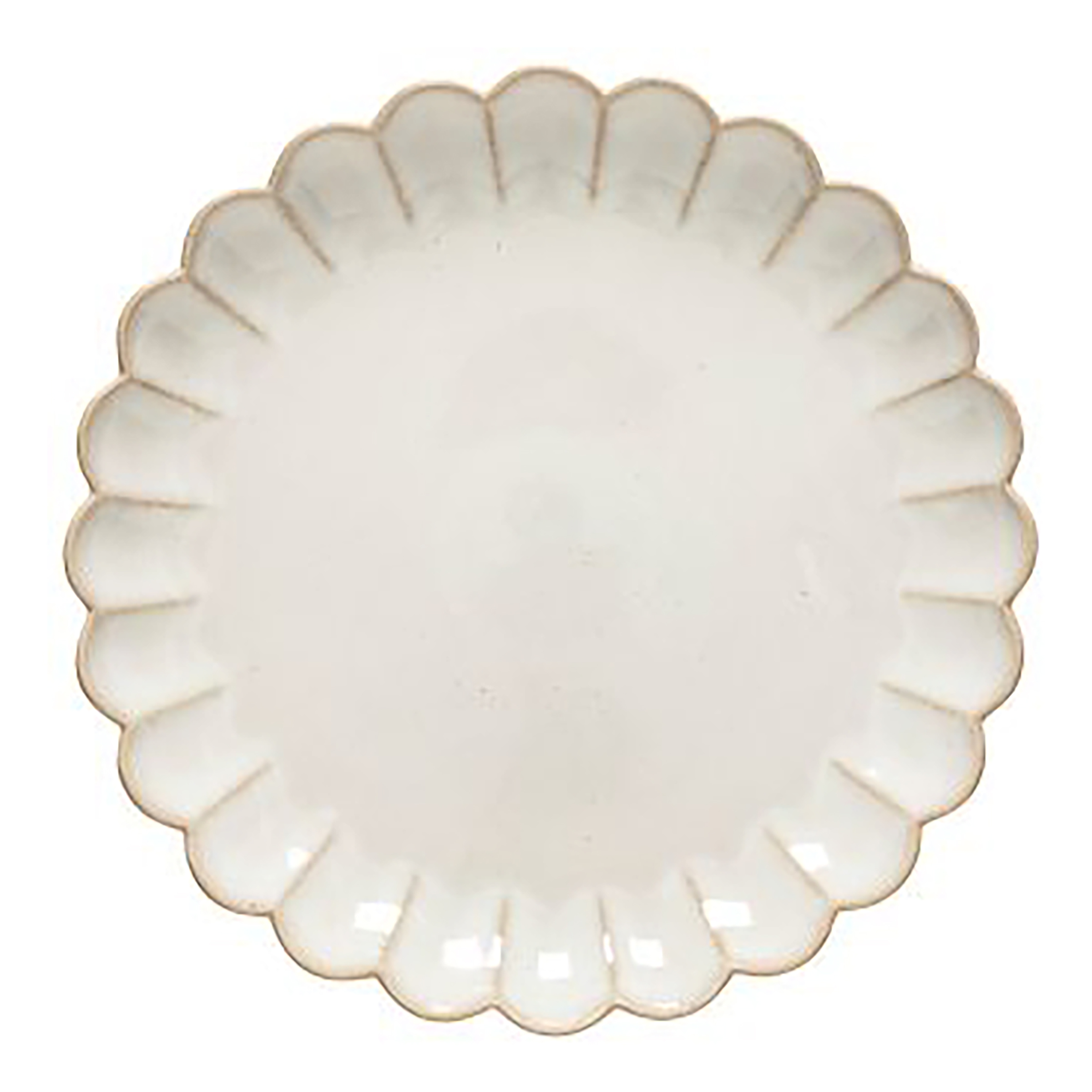Marrakesh Speiseteller Steinzeug Beige Weiß Ø28cm