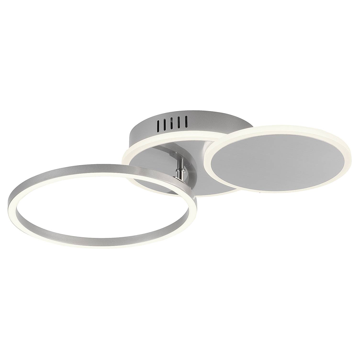1-Flammig Sevent Typ A LED-Deckenleuchte Aluminium Silber