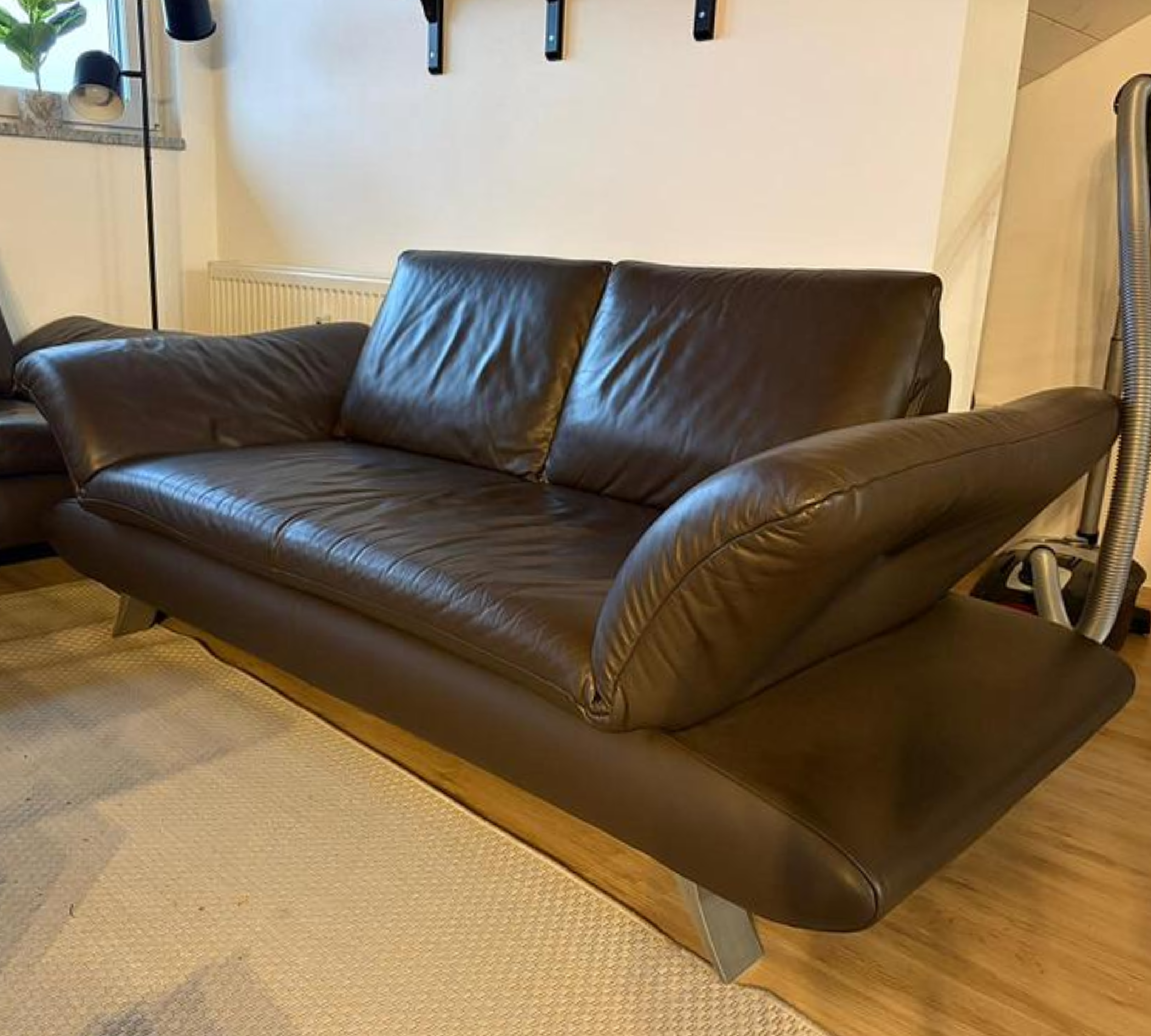 Koinor Sofa Zweisitzer Leder Braun
