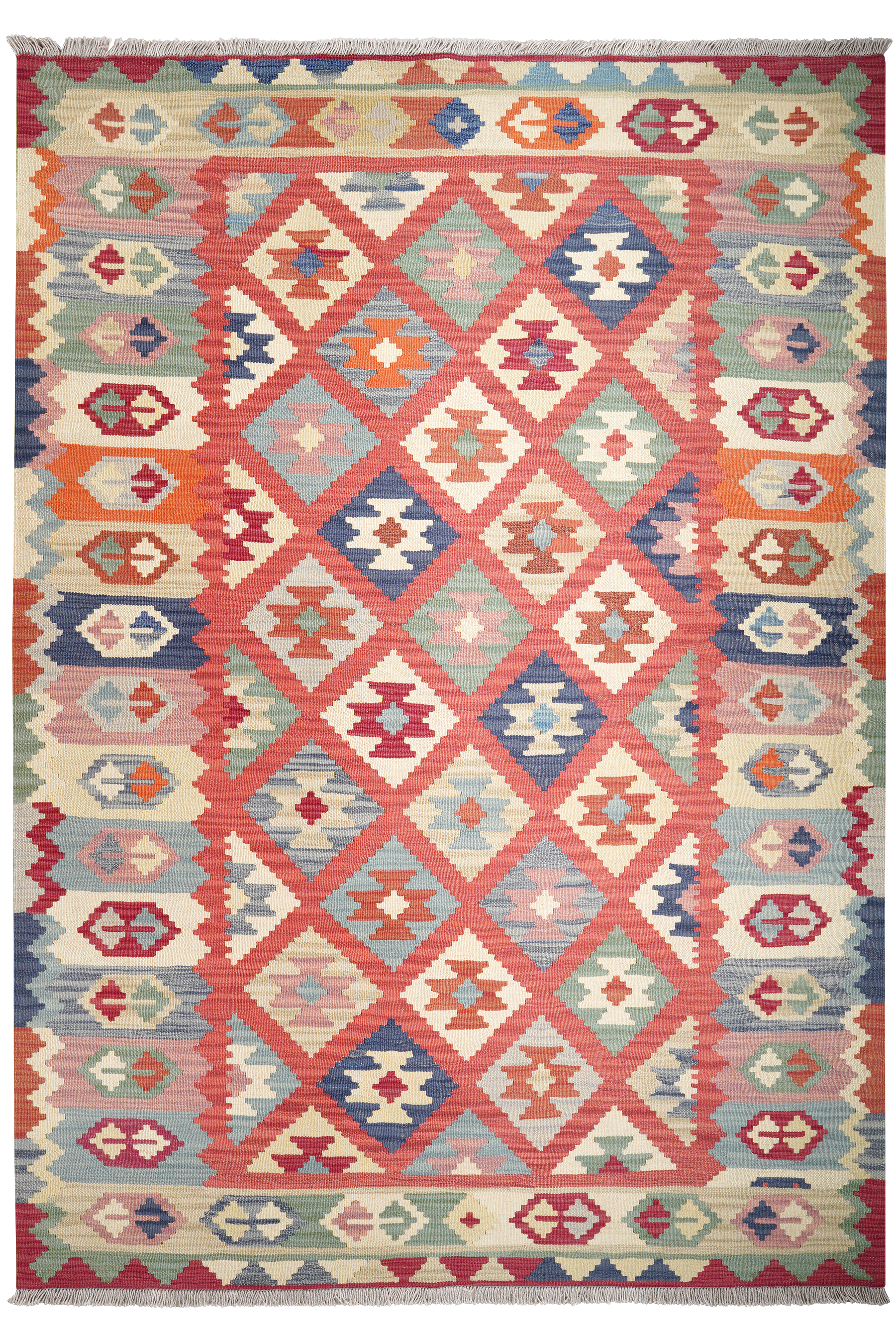 Kelim Gashgai 253x175cm Bunt