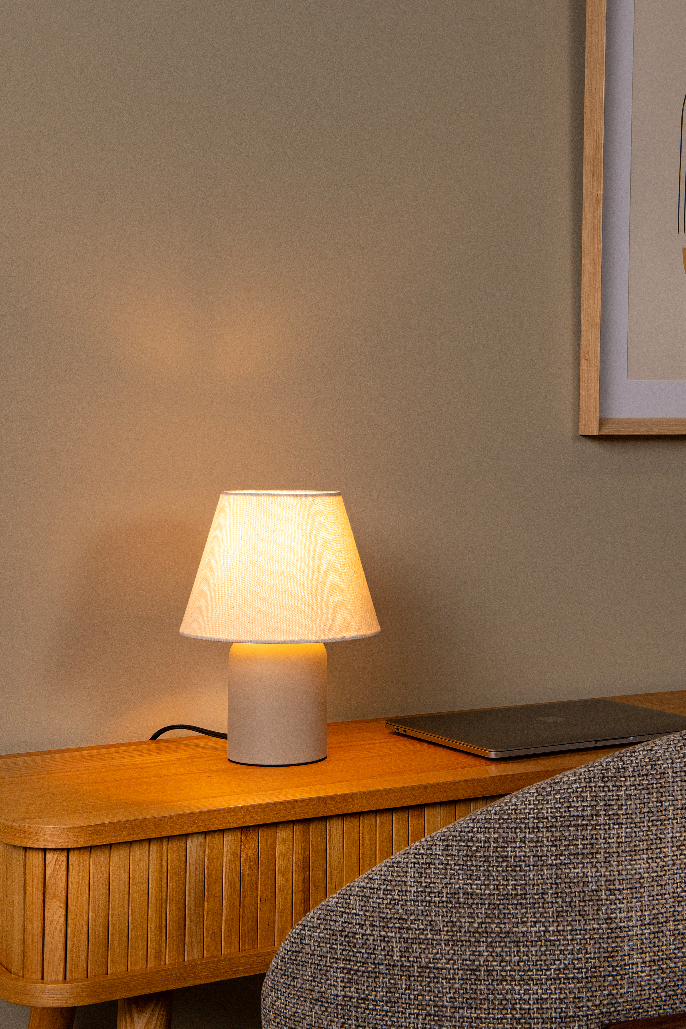 Macia Tischleuchte Keramik Beige