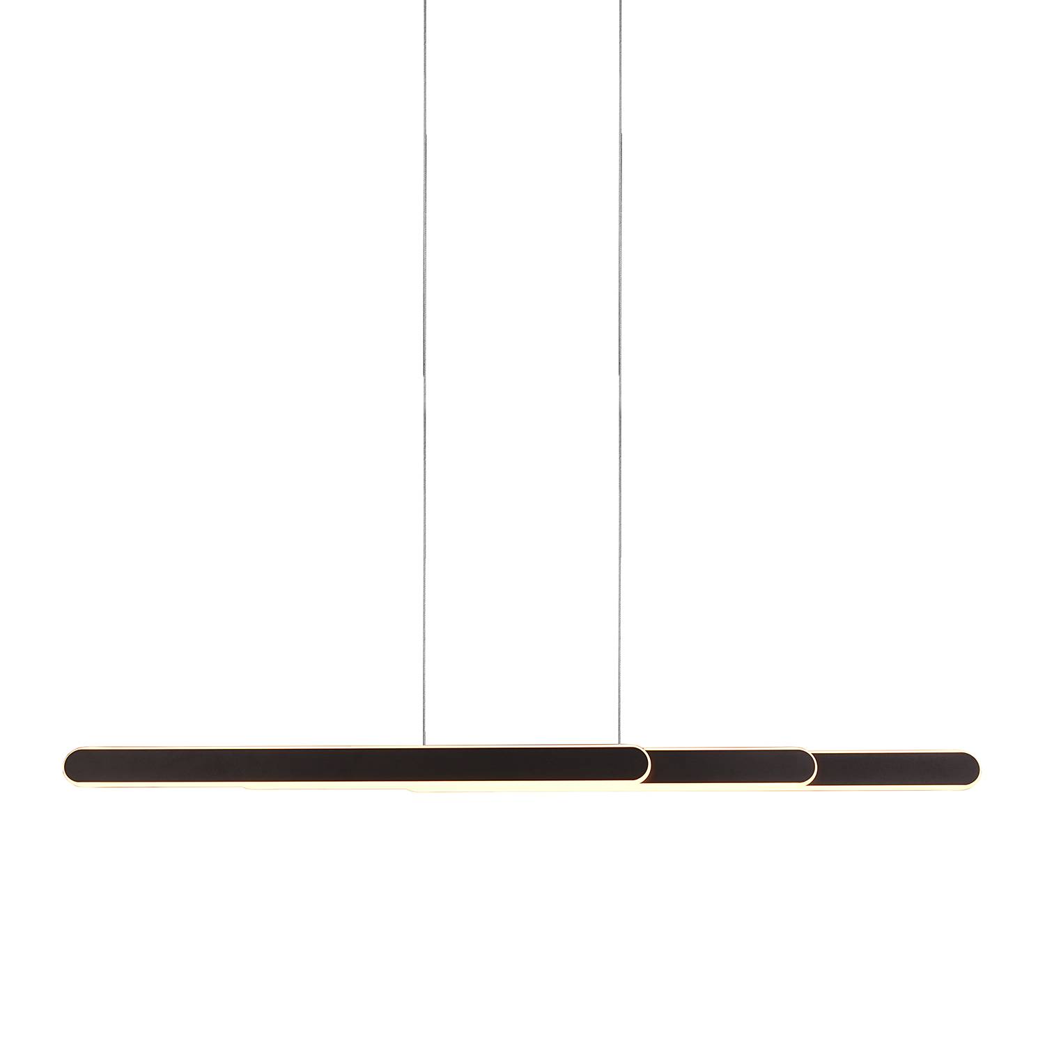1-Flammig Helios LED-Pendelleuchte Eisen Schwarz 