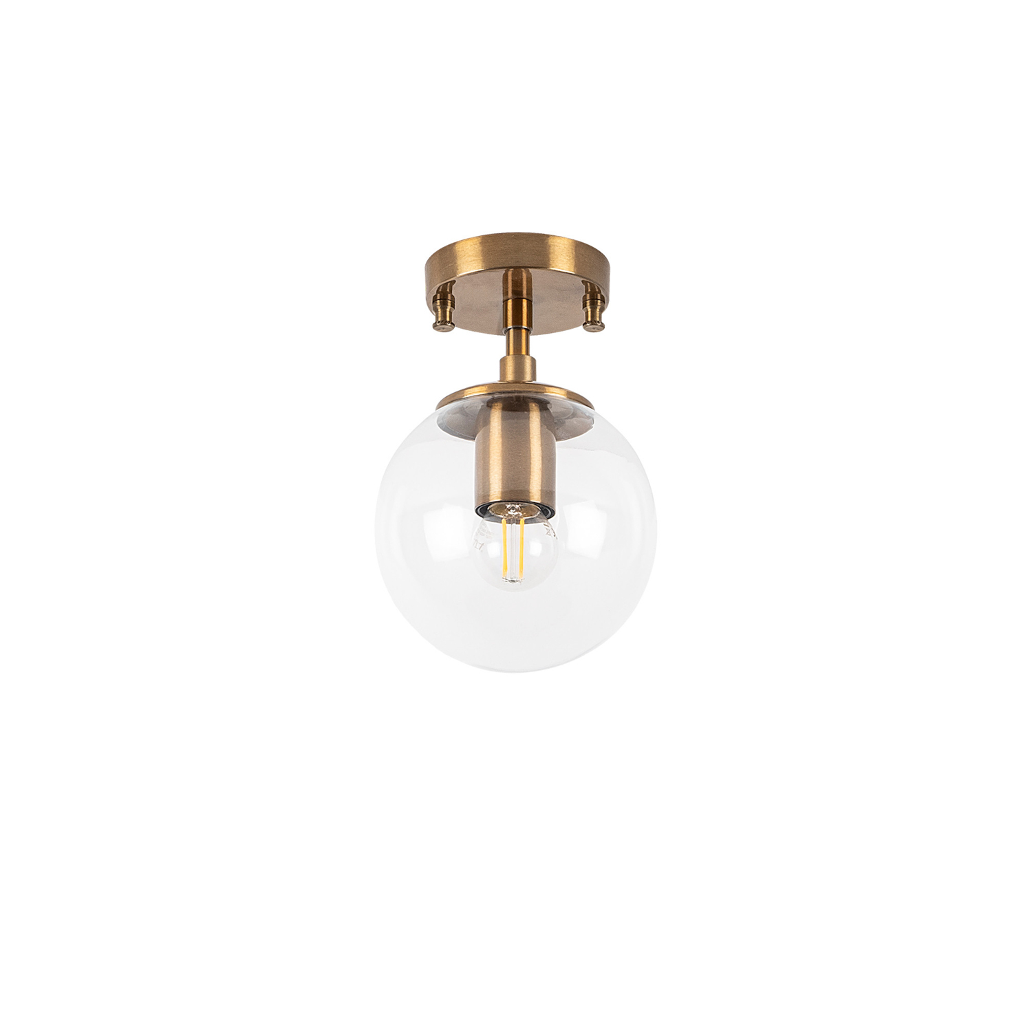 Atmaca 10215 Deckenleuchte Metall Glas Gold
