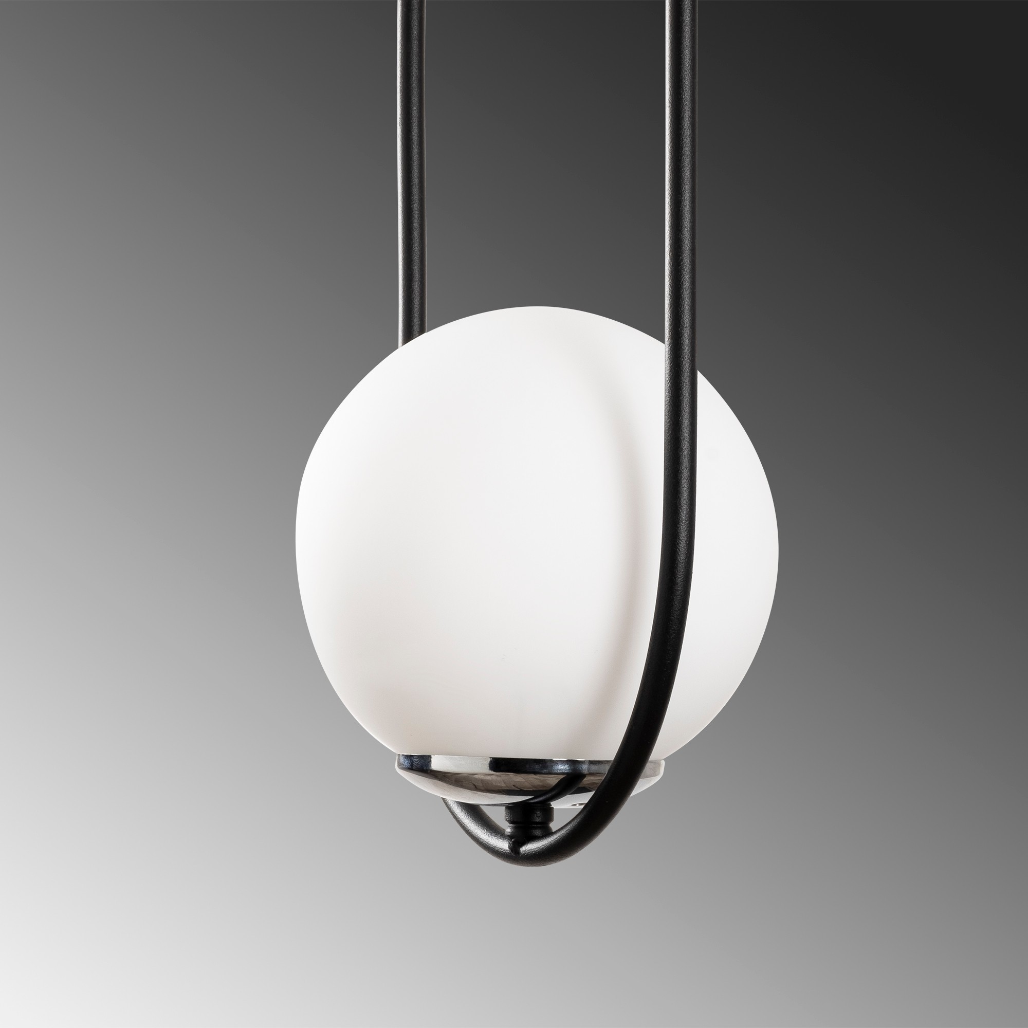 Mudoni MR-837 Hanging lamp Iron Glass Black