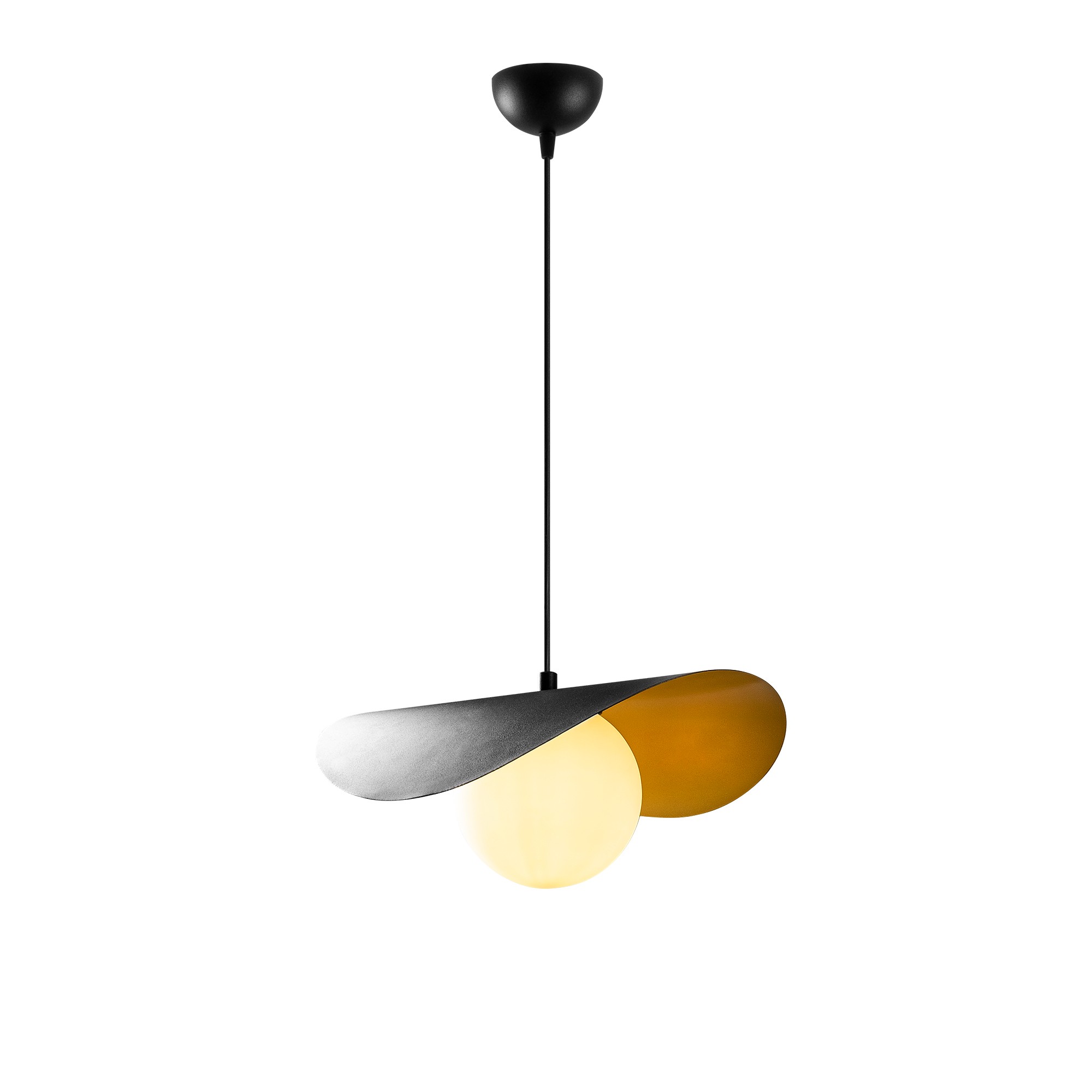 Vatoz 2866 Hängeleuchte Metall Glas Schwarz