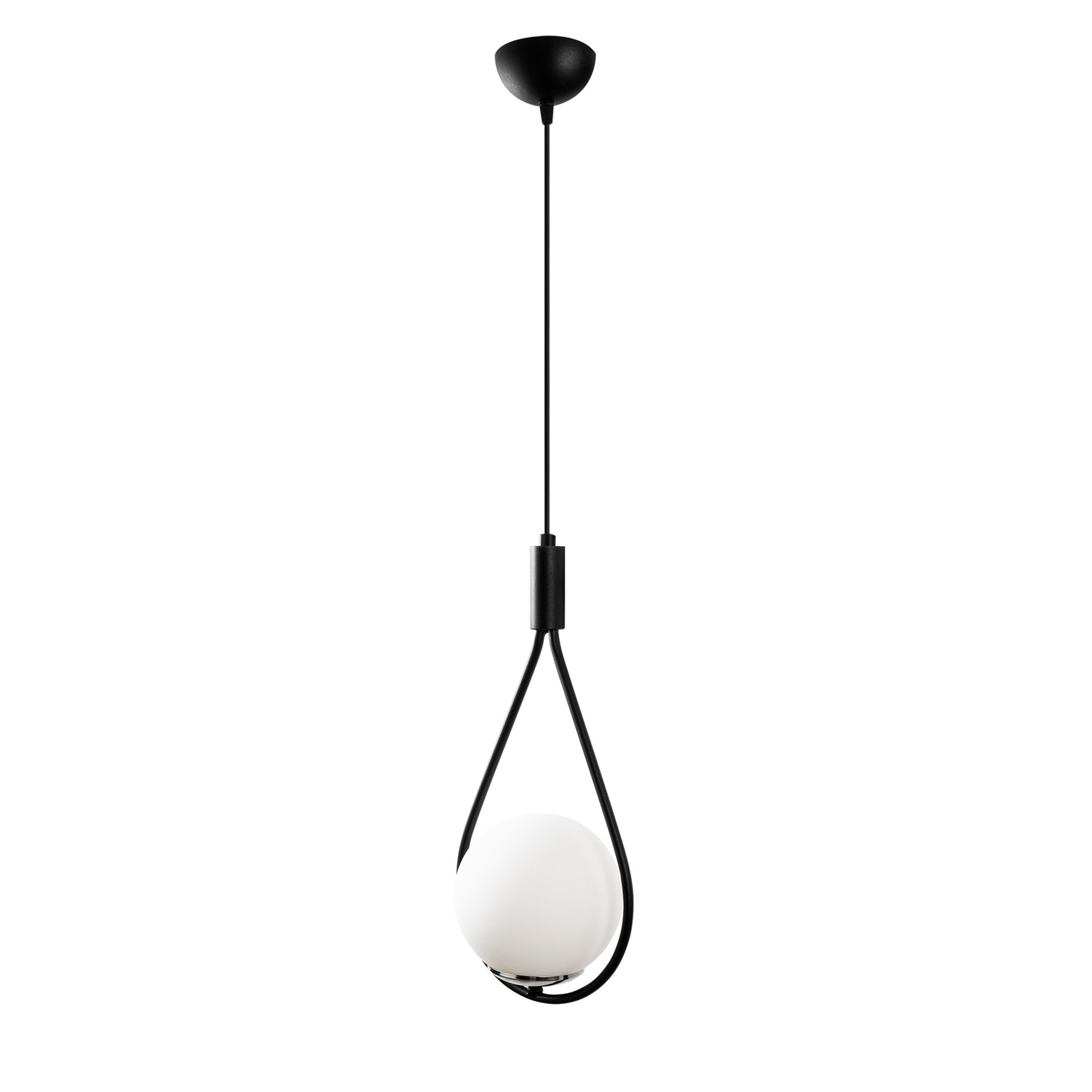 Mudoni MR-937 Pendant Lamp Iron Glass Black