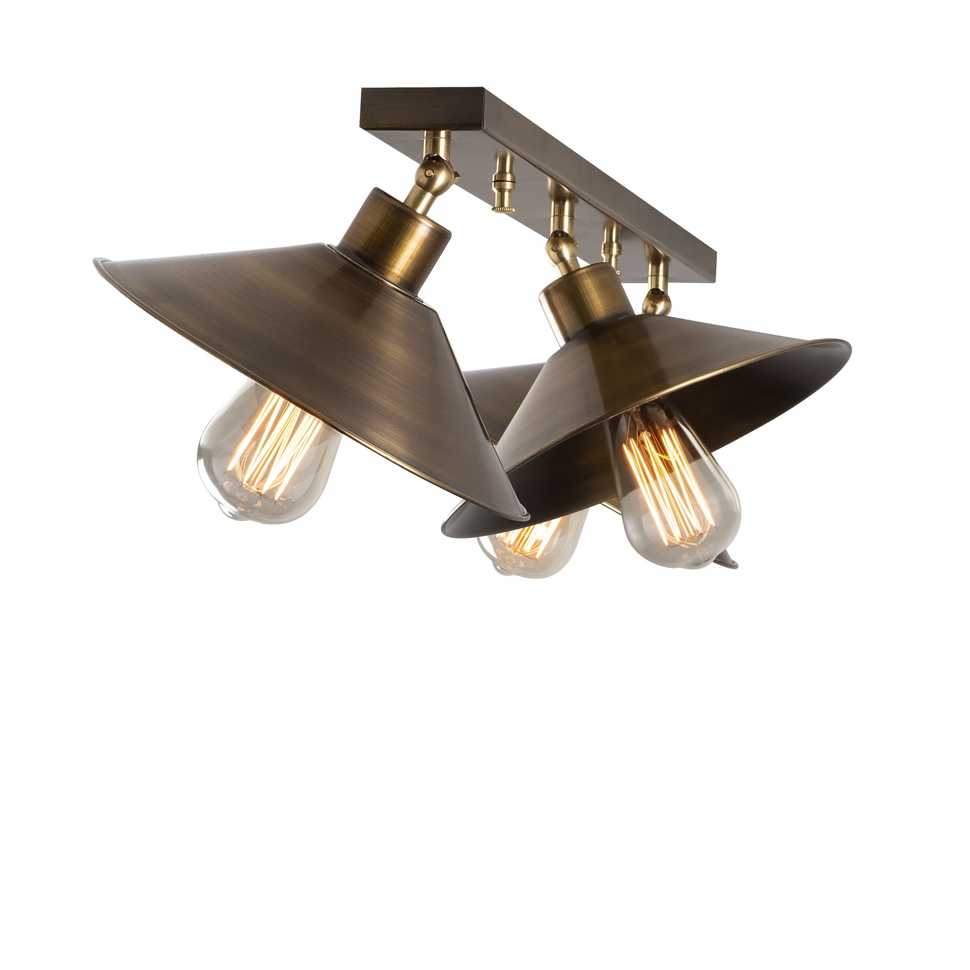3-Burner Berceste N-661 Ceiling Light Metal Gold