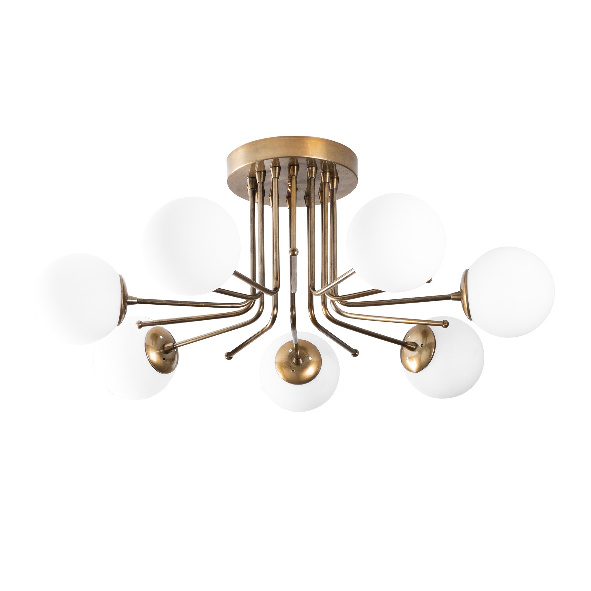 Daisy lampada da soffitto 146-AV ferro vetro oro