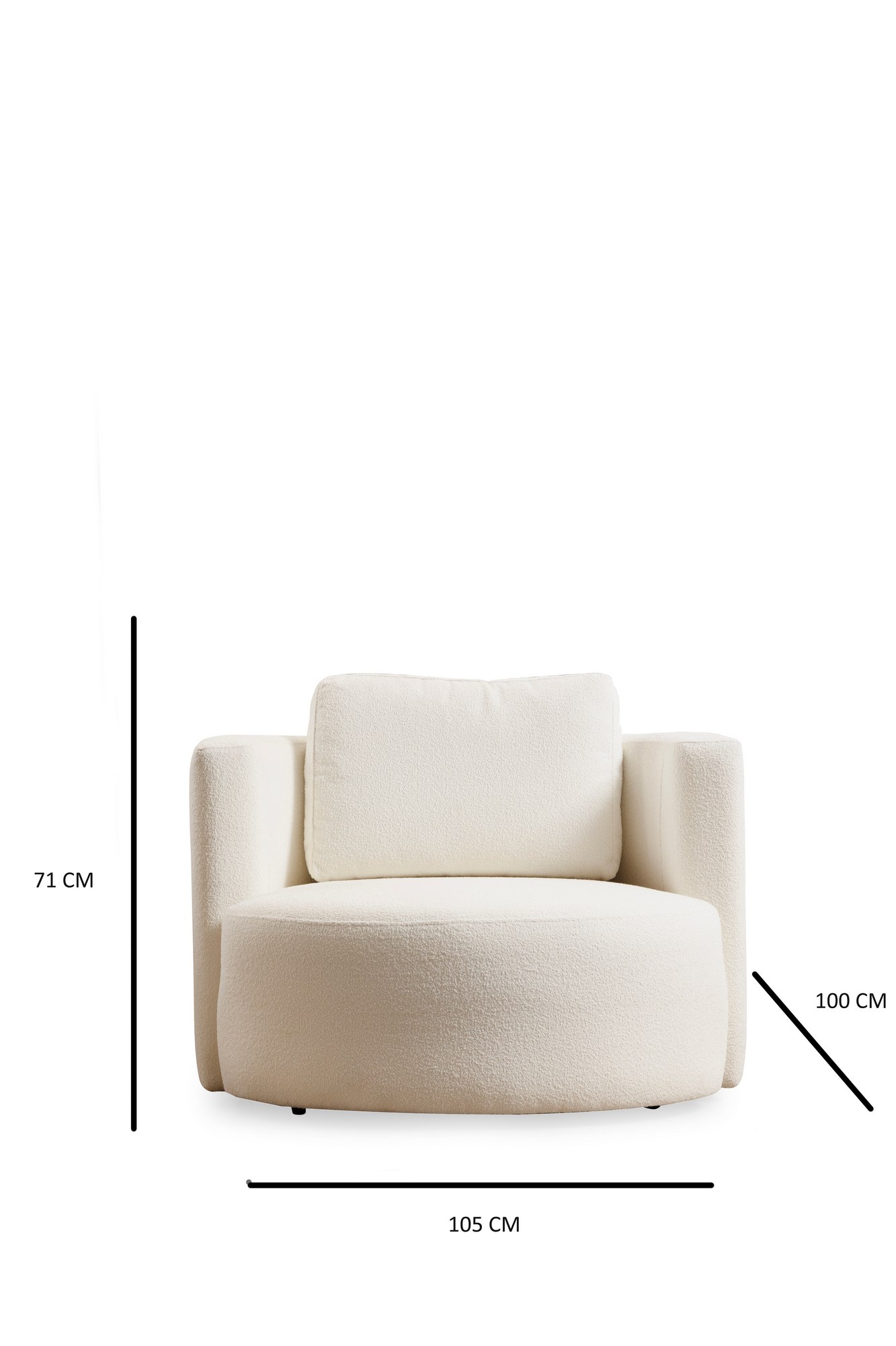 Asos Wing Chair Cream