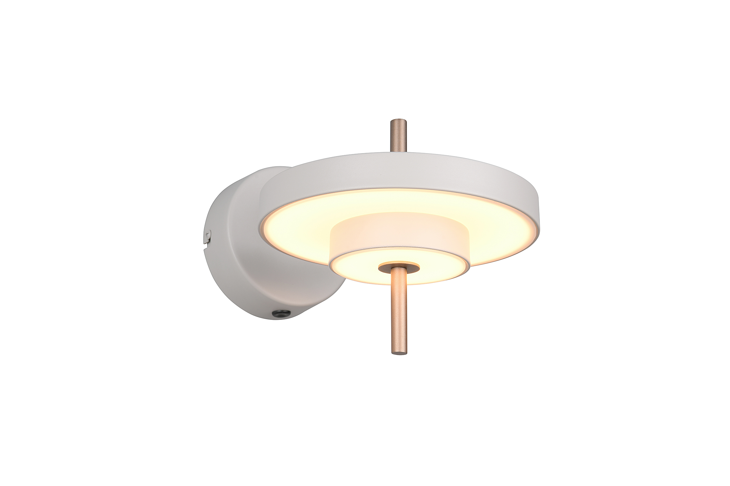 Keaton LED wall light 1-light polycarbonate iron grey