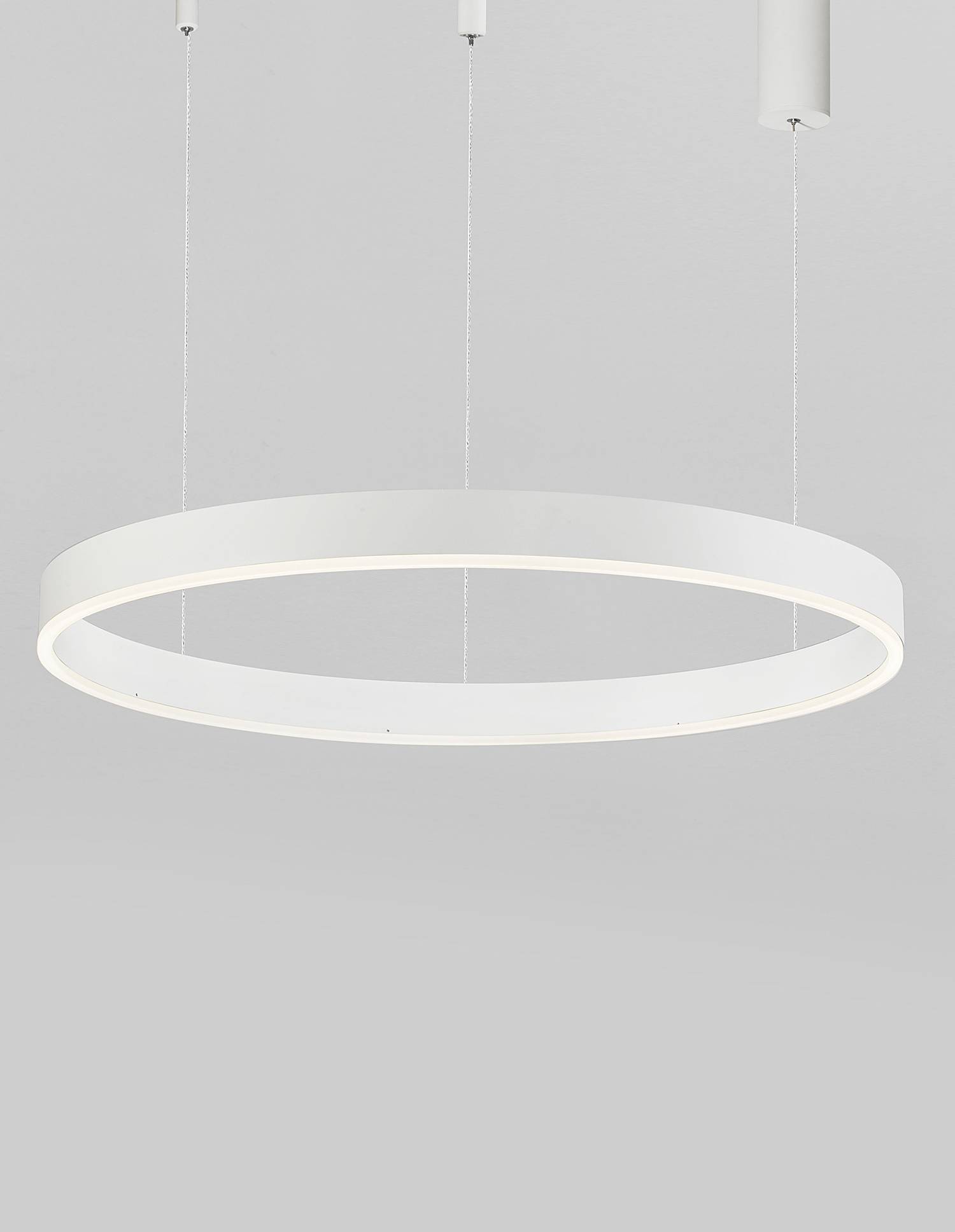 Pendant lamp Motif Type A Aluminium White Diameter: 80 cm