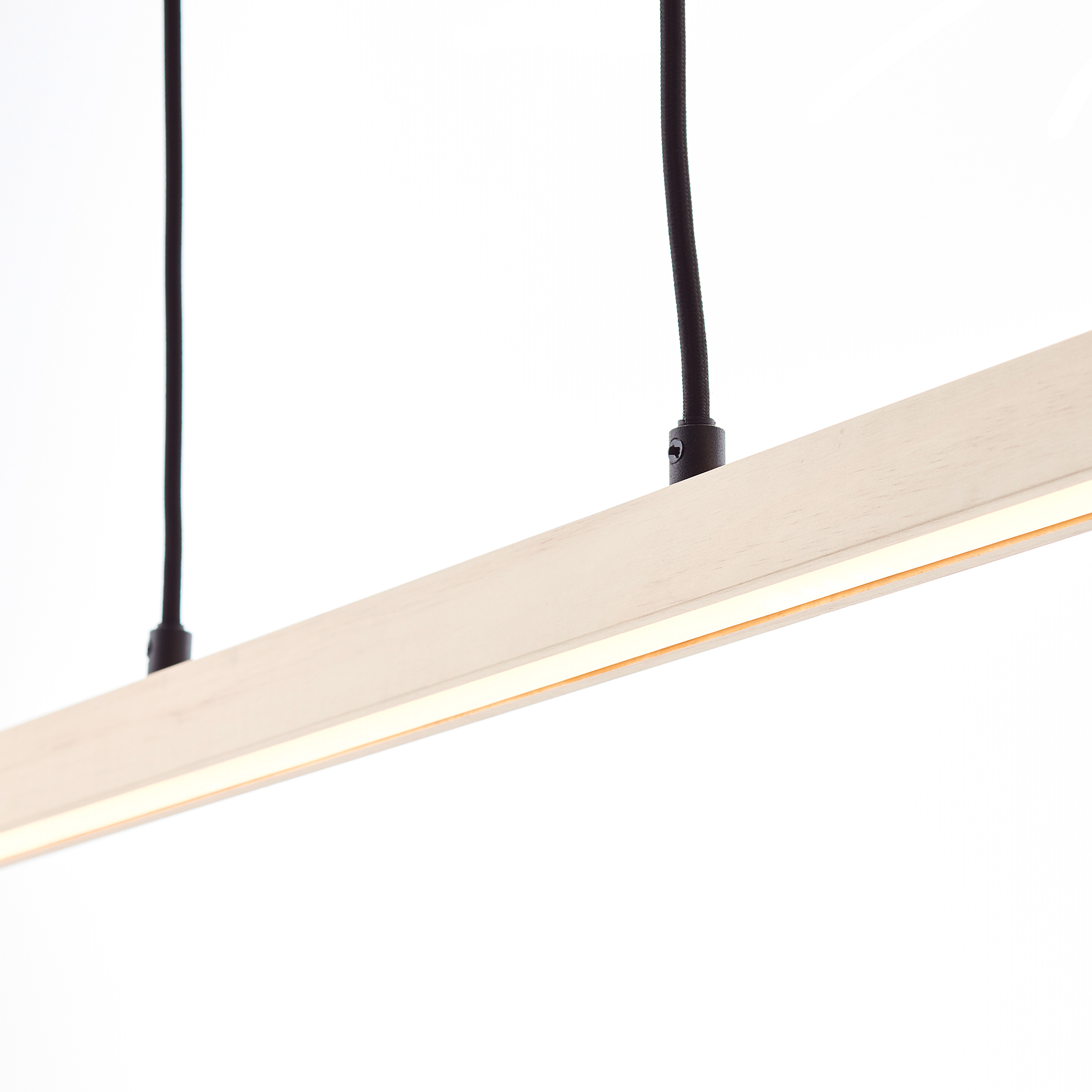 1-Flammig Arion LED-Pendelleuchte Kiefer Teilmassiv Stahl