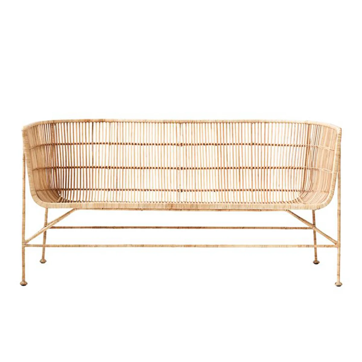 Cuun Sofa Rattan Iron Natural