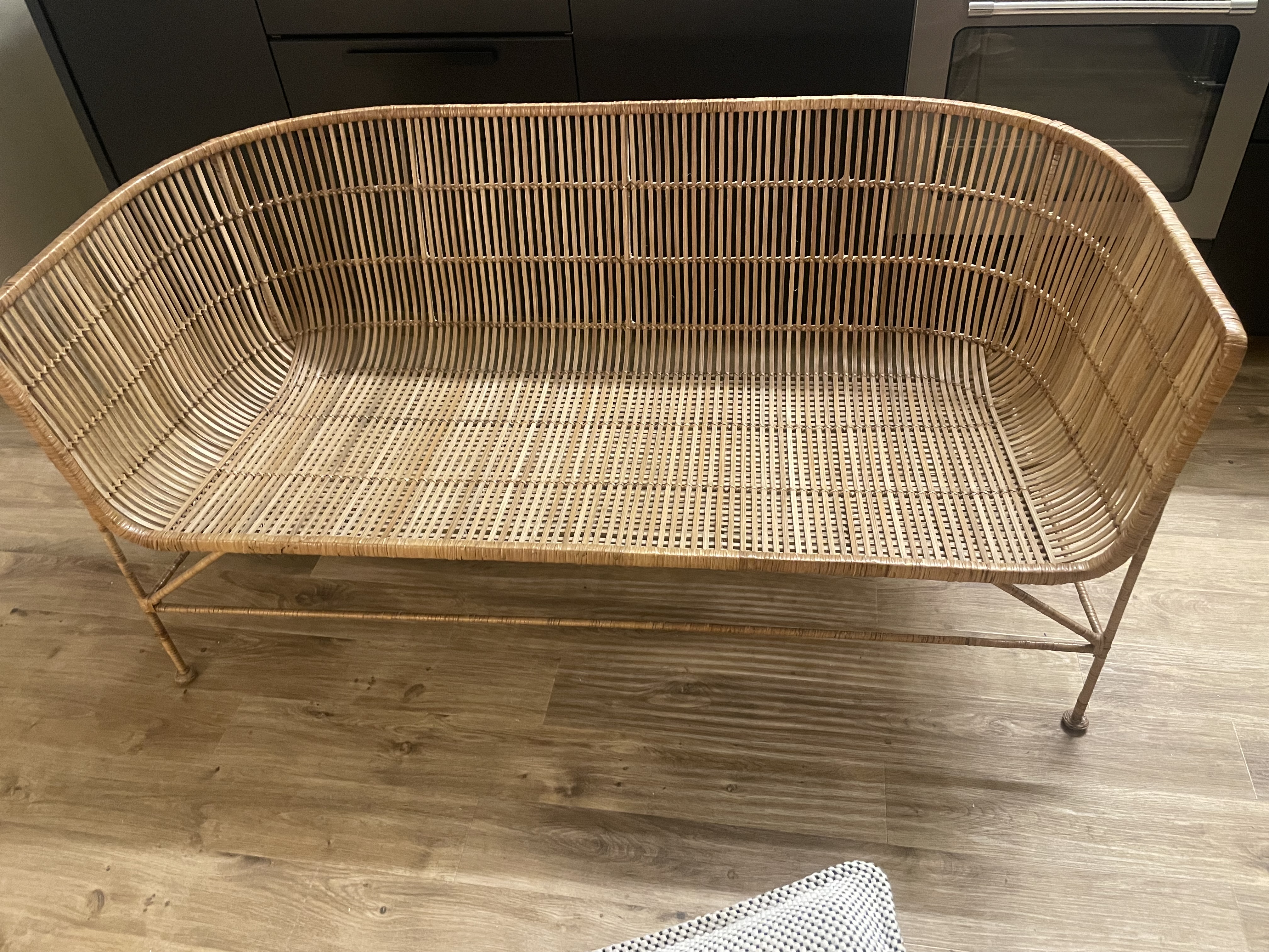 Cuun Sofa Rattan Iron Natural