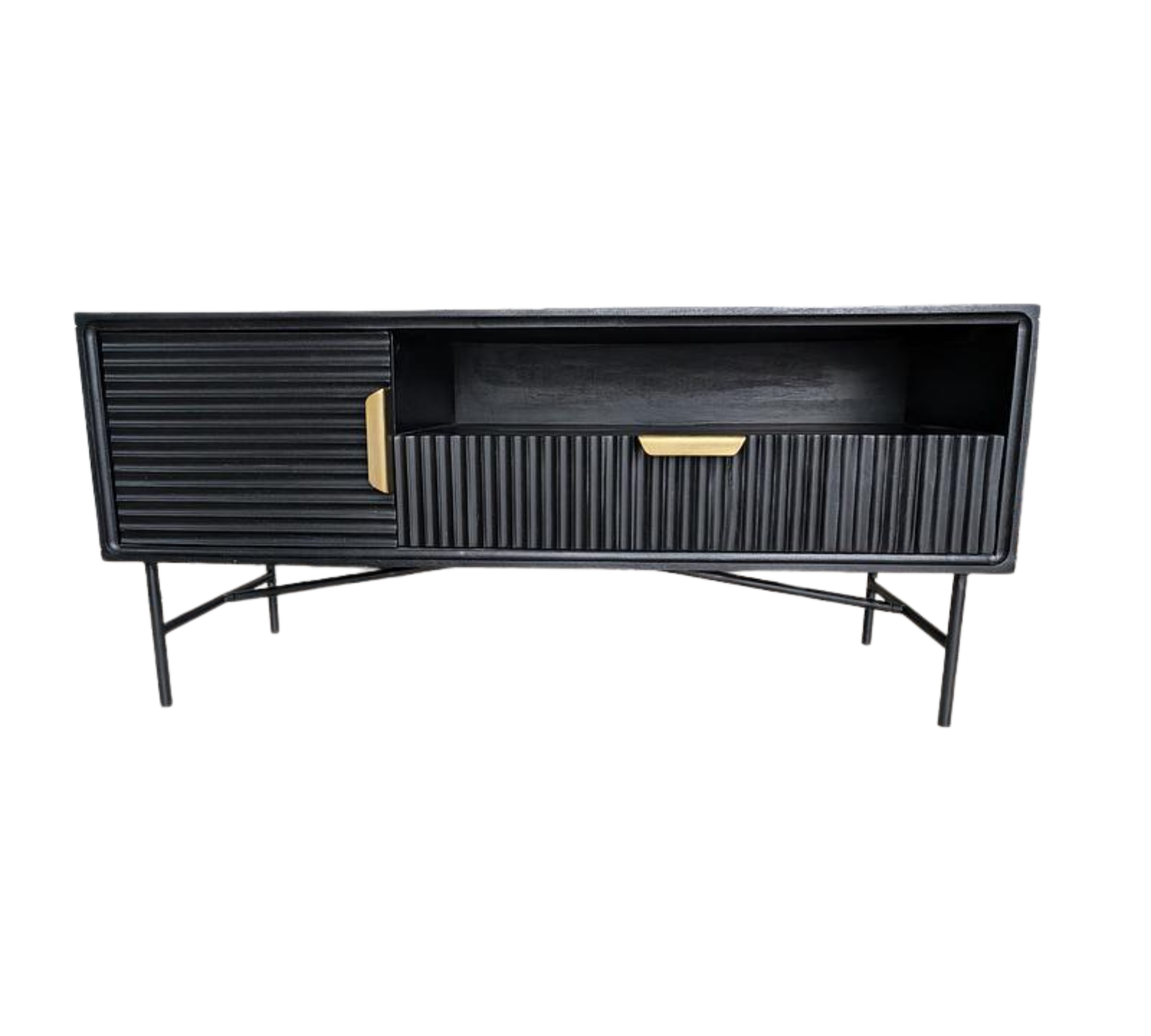 TV Lowboard Black Gold