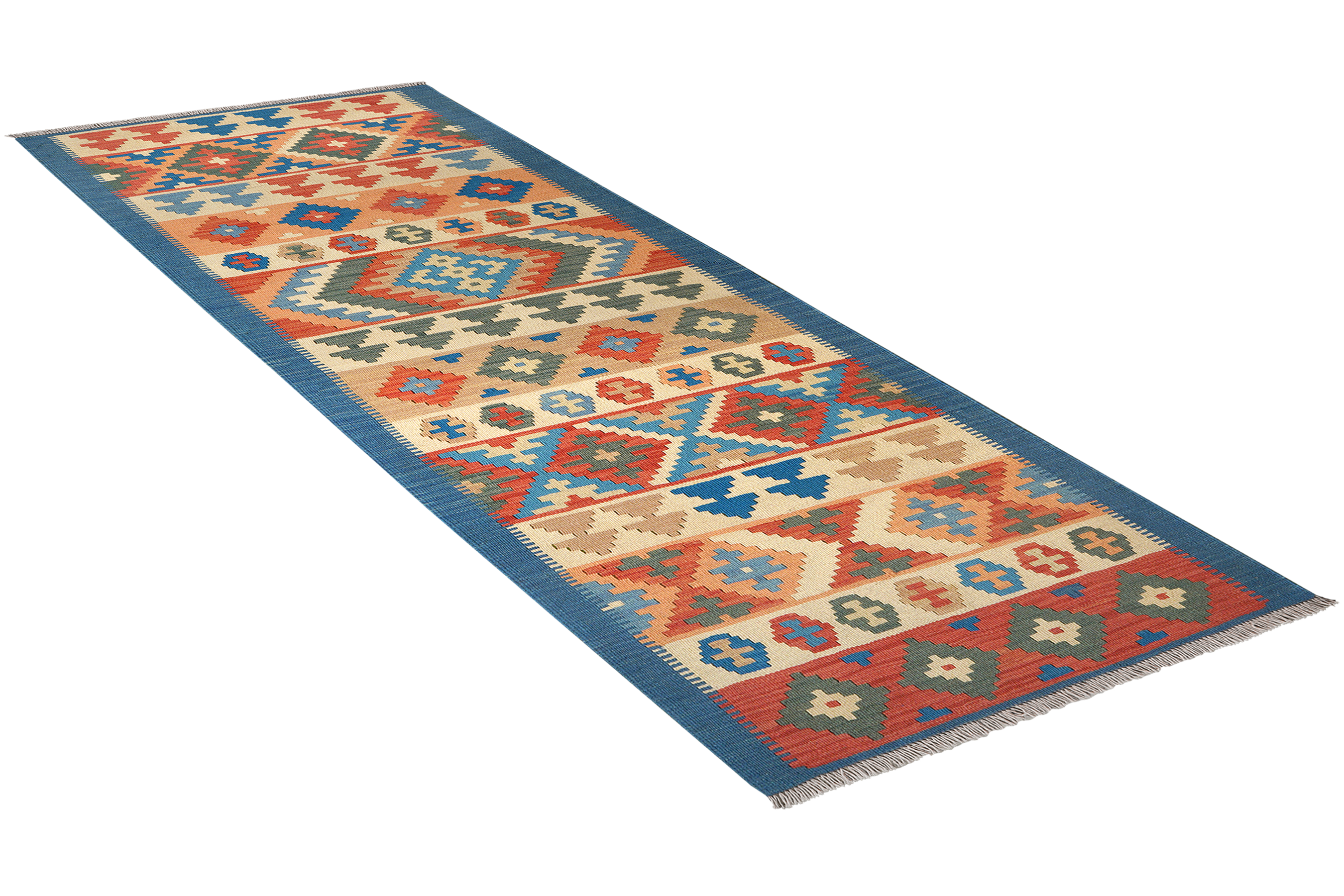 Kelim Gashgai Carpet Wool Multicolored