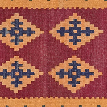 Kelim Gashgai Carpet Wool Multicolored