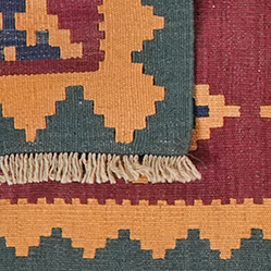 Kelim Gashgai Carpet Wool Multicolored