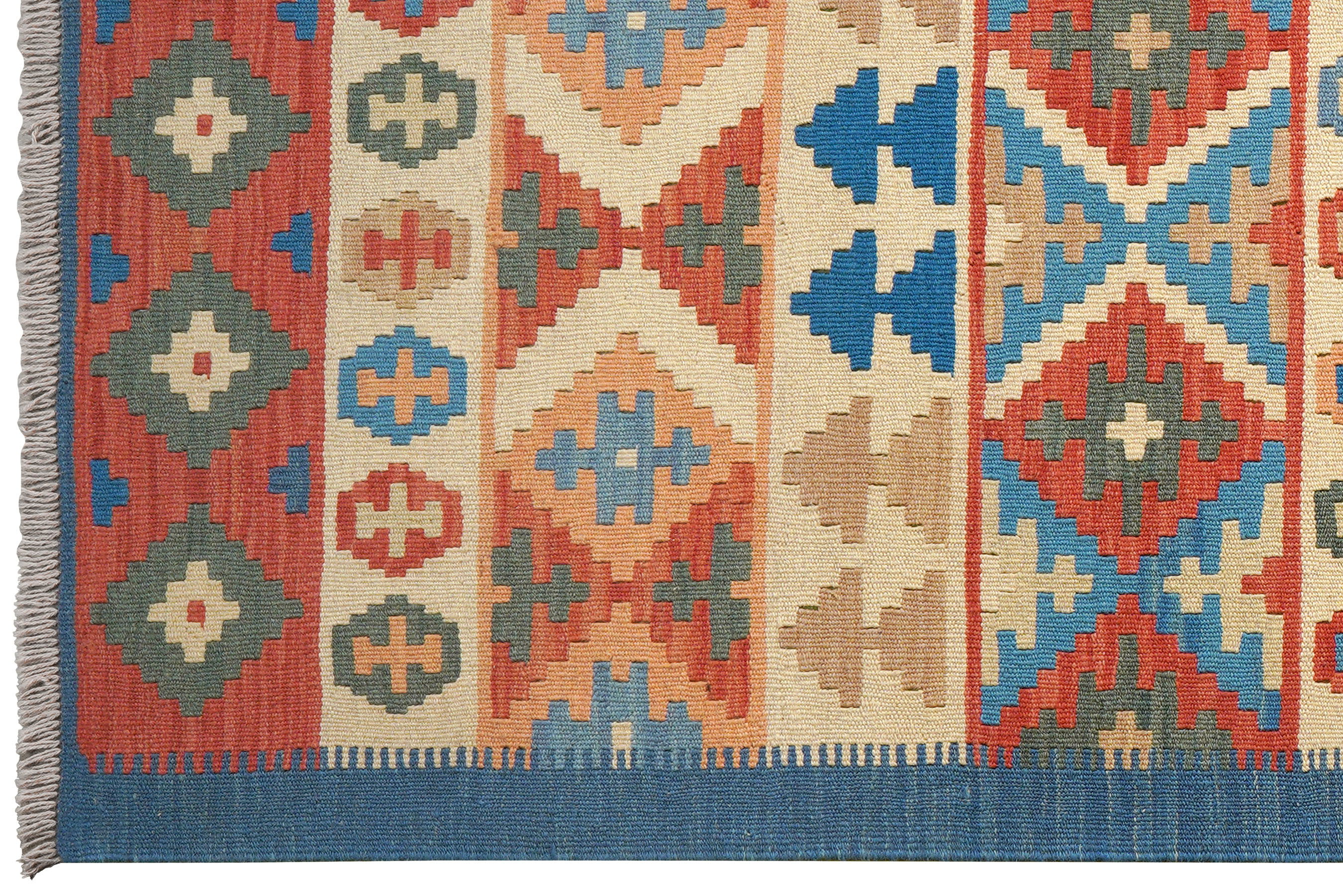 Kelim Gashgai Teppich Wolle Mehrfarbig