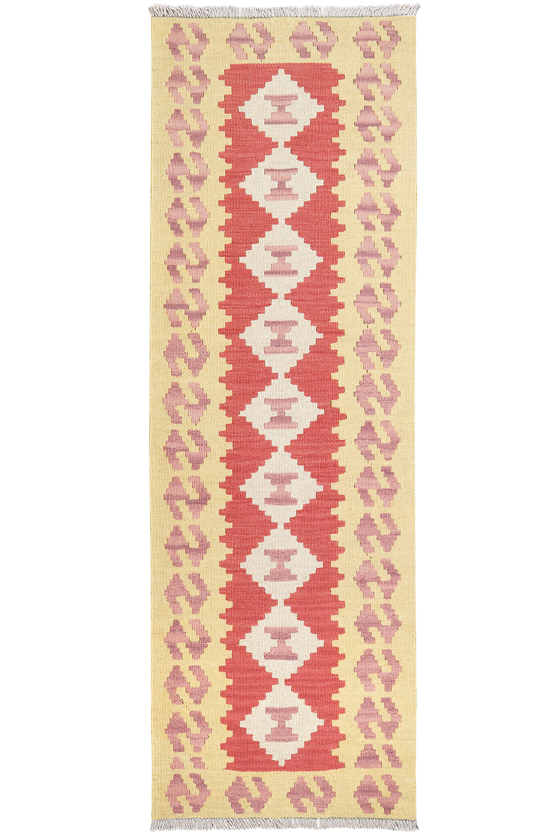Tappeto Kilim Gashgai Lana Rosso