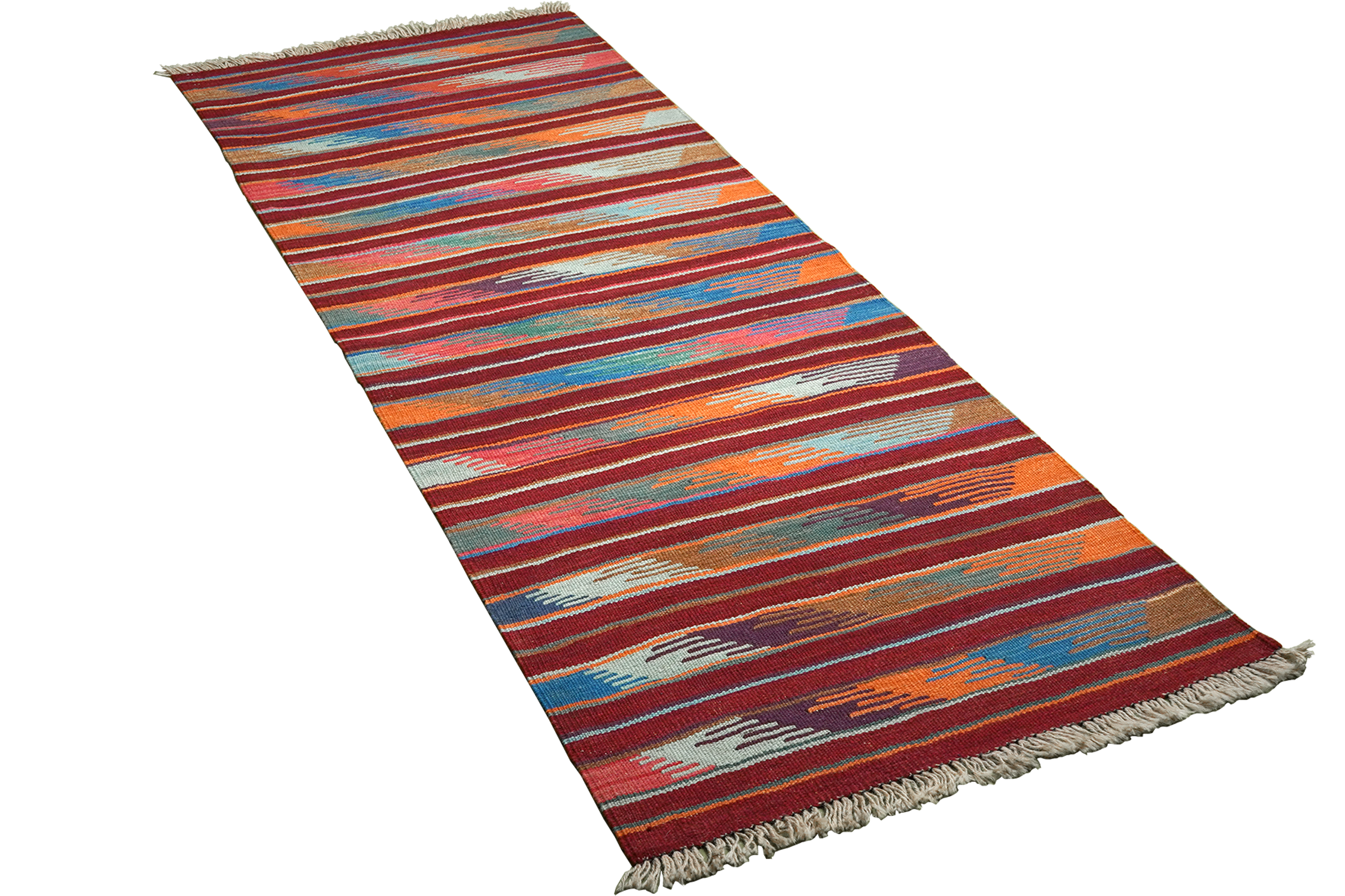 Kelim Gashgai Carpet Wool Multicolored