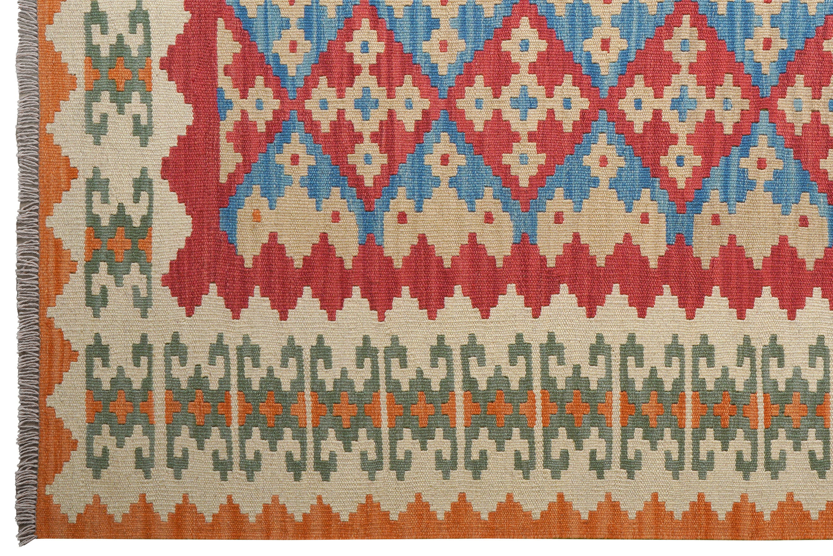 Kelim Gashgai Carpet Wool Red