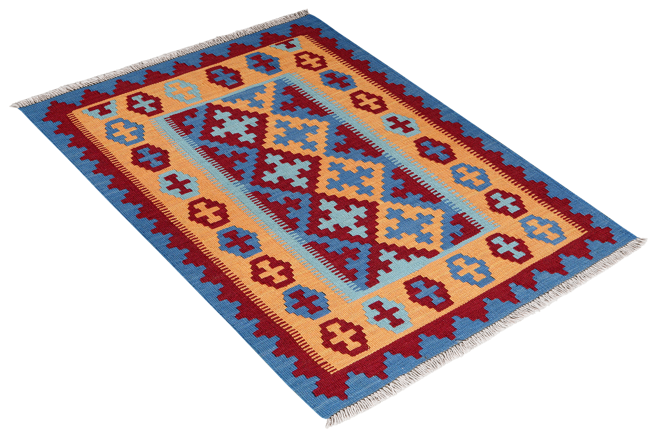 Kelim Gashgai Carpet Wool Multicolored