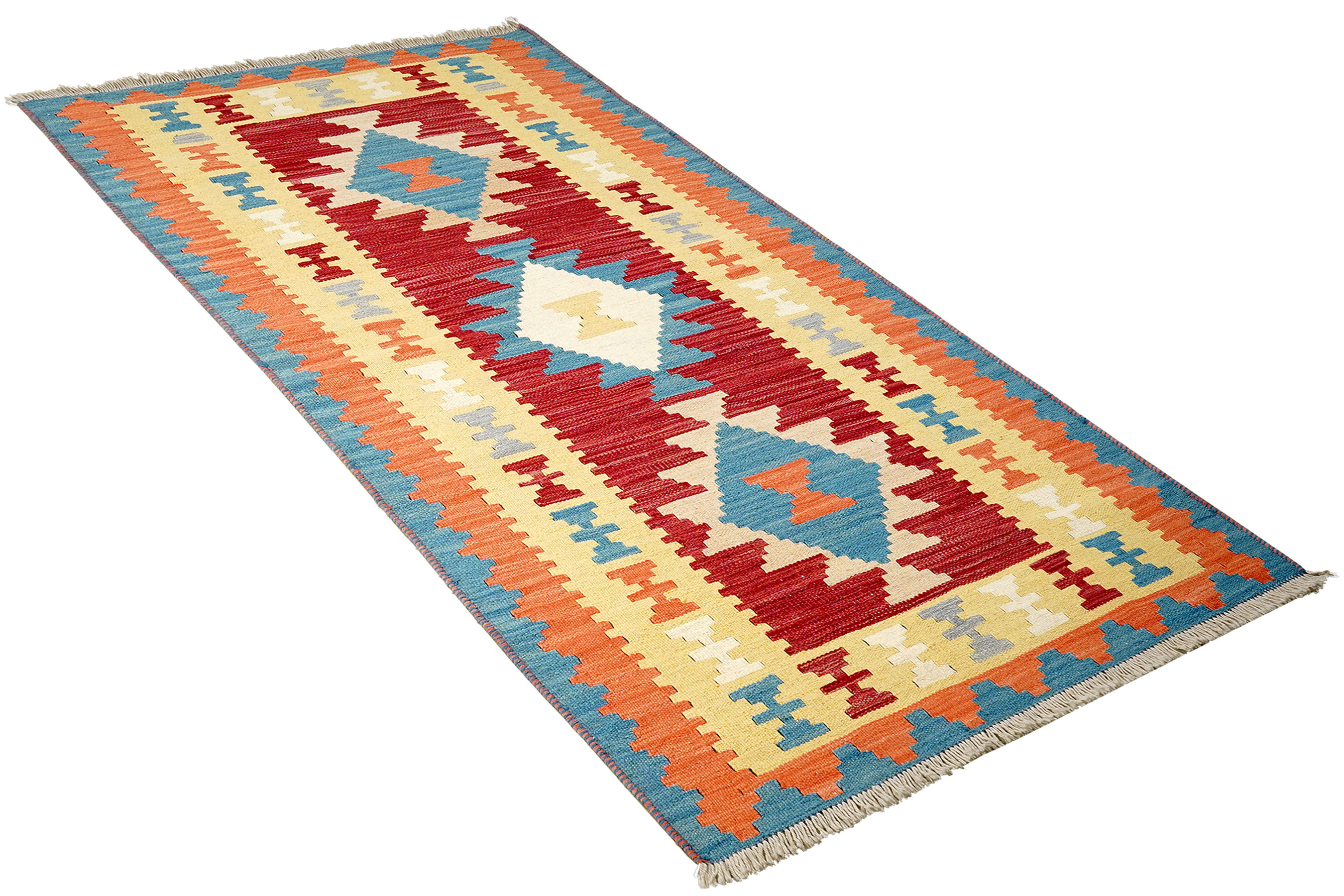 Kelim Gashgai Carpet Wool Multicolored