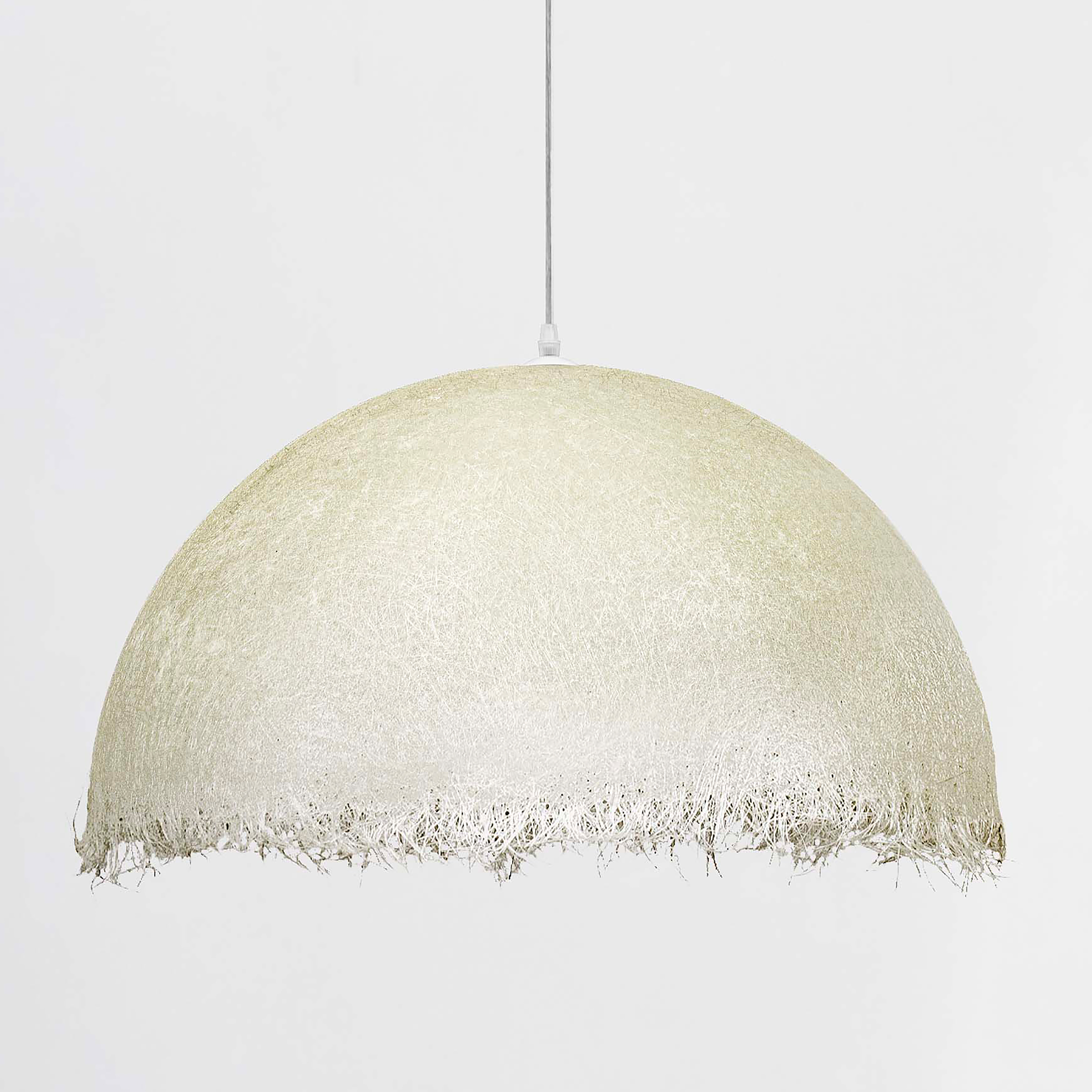 Lalu Pendelleuchte Fiberglas Weiß Ø60cm